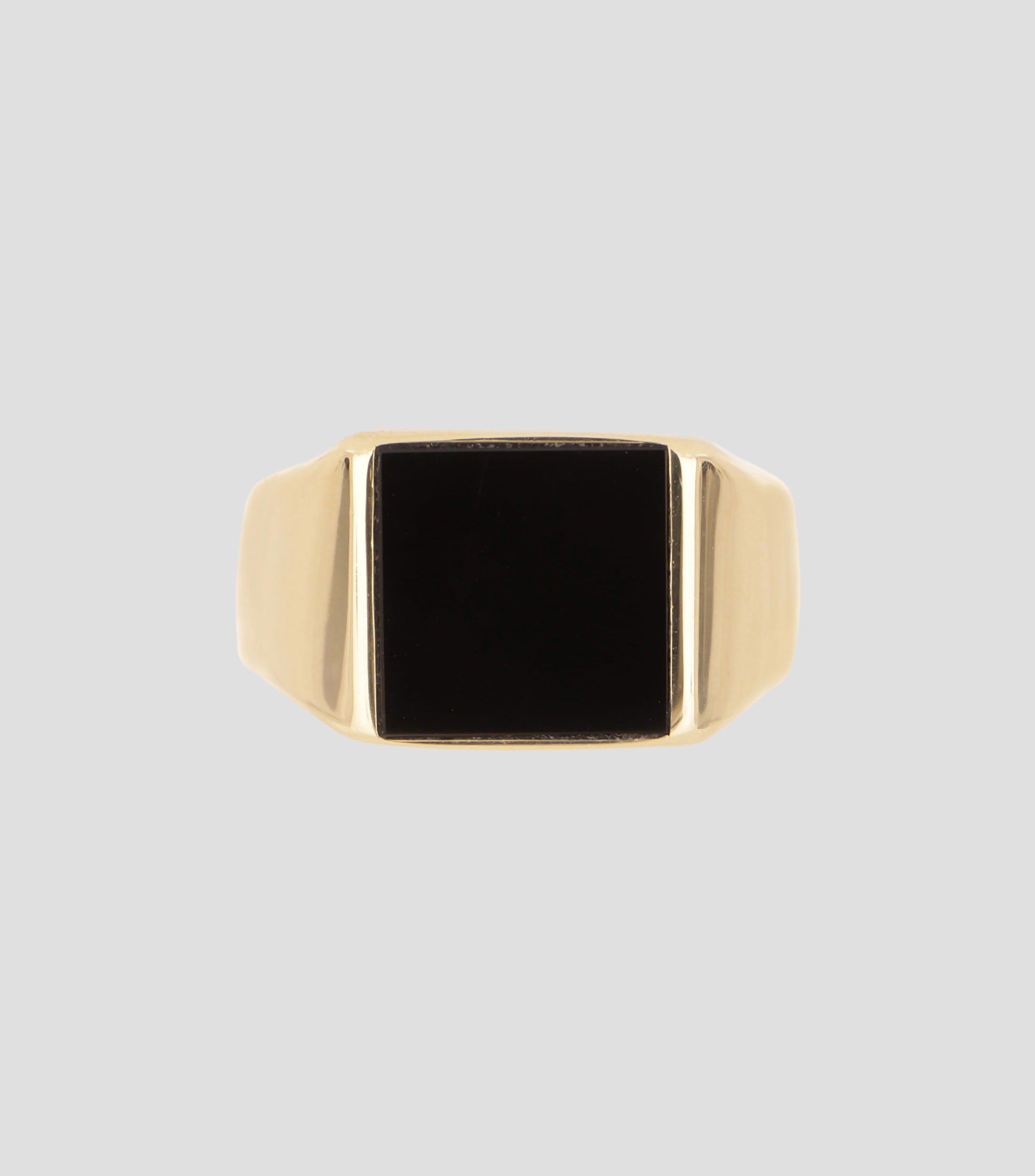 Anillo en oro con forma cuadrada Hombre