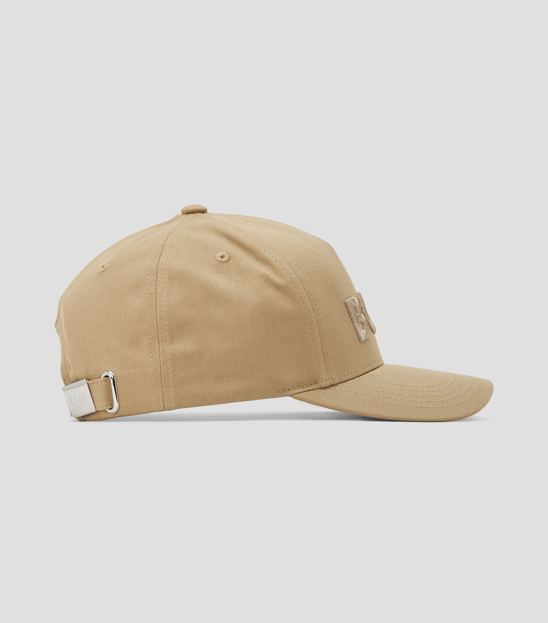 Gorra de sarga de algodón con logo bordado Hombre