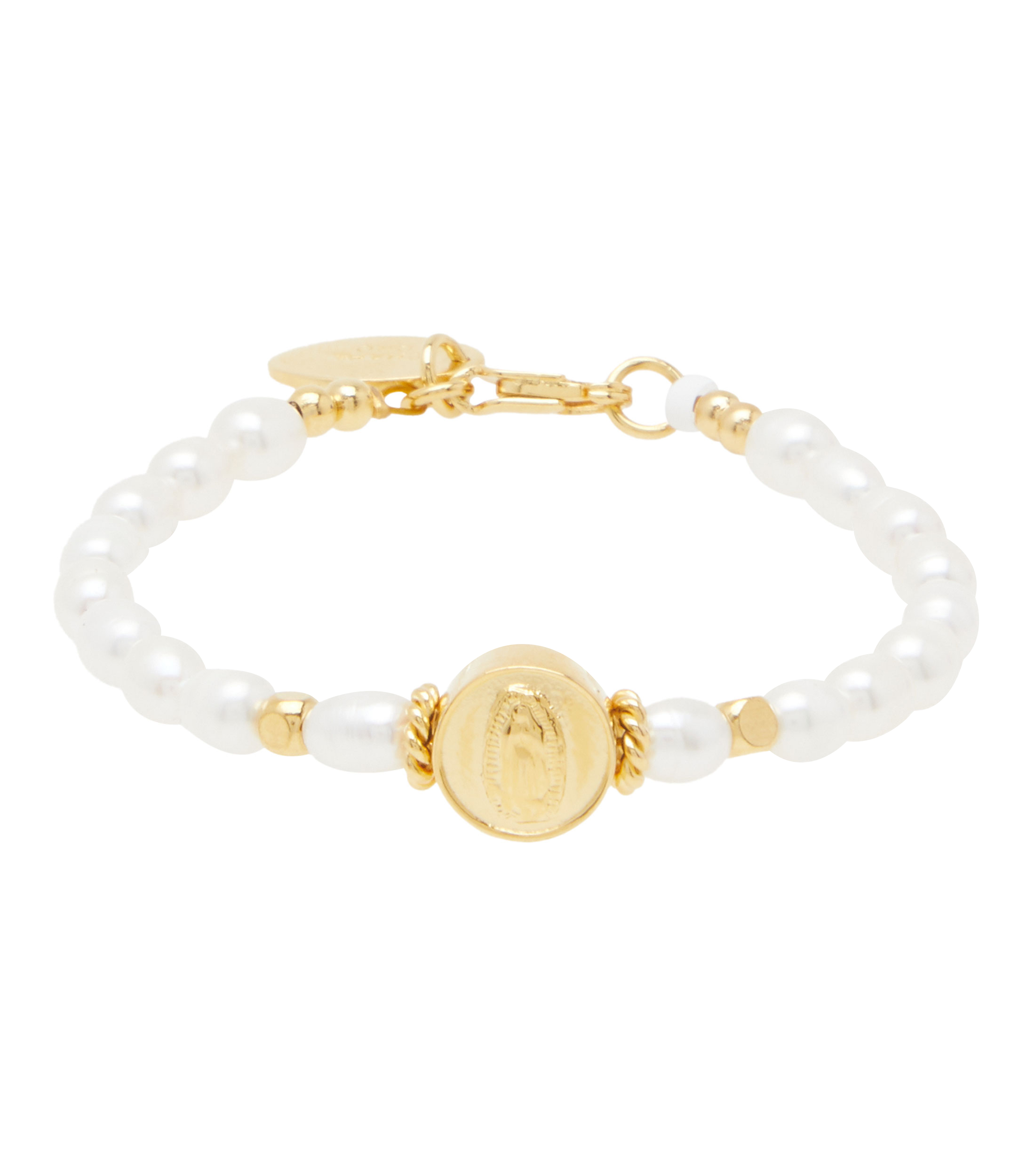 Pulsera Virgen con perlas Niña