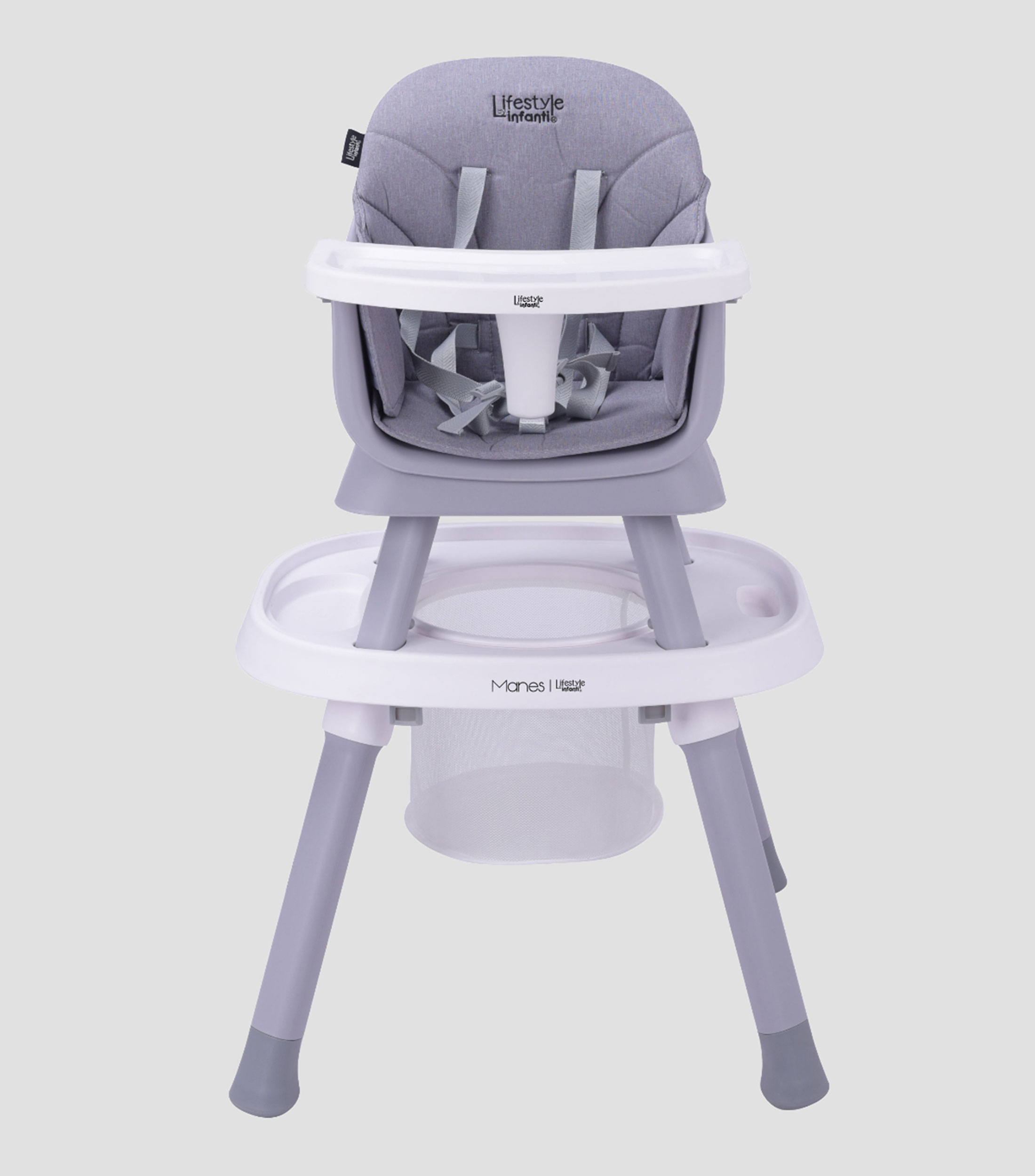 Silla alta Manes, gris