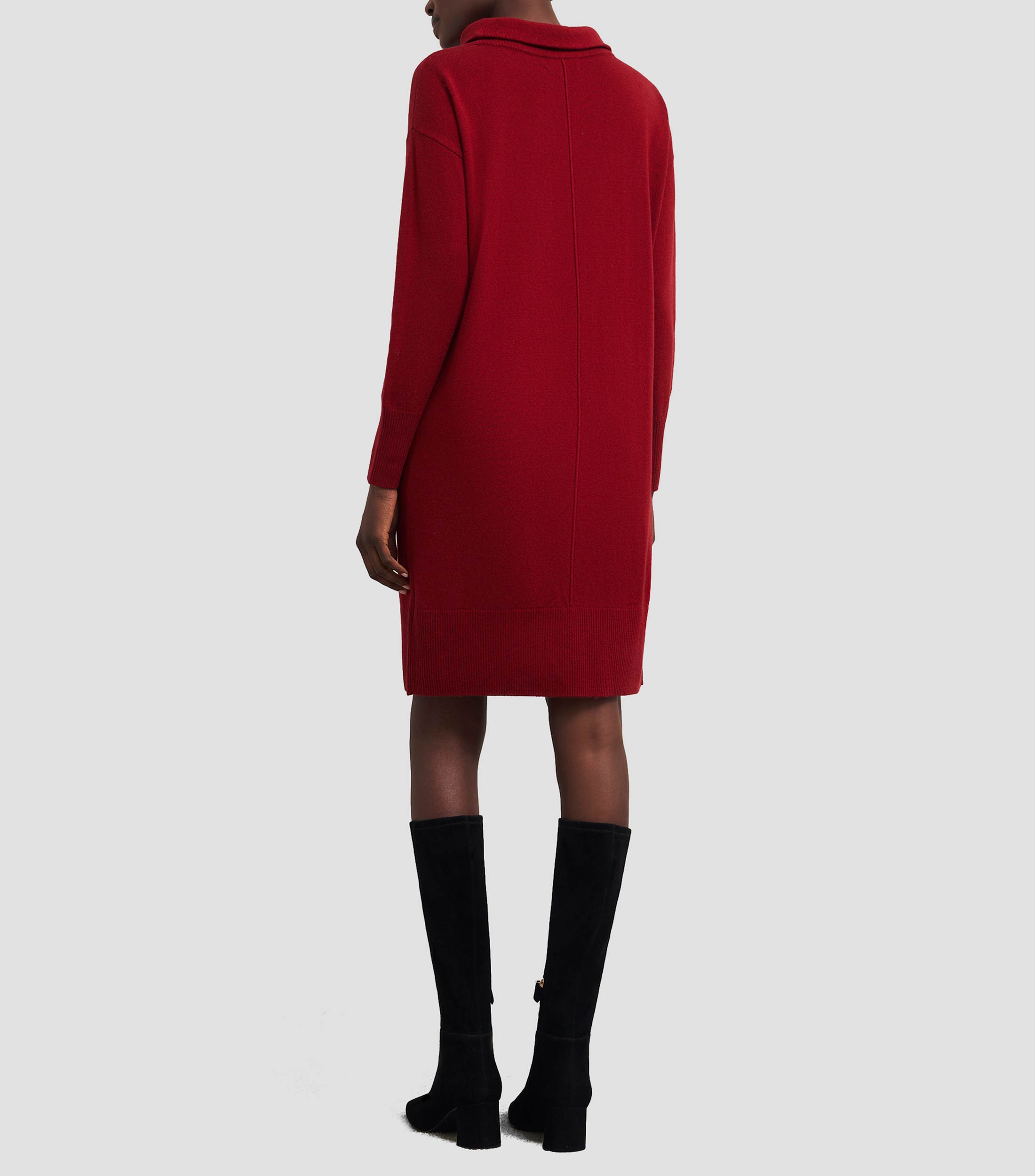 Vestido Midi manga larga liso Mujer