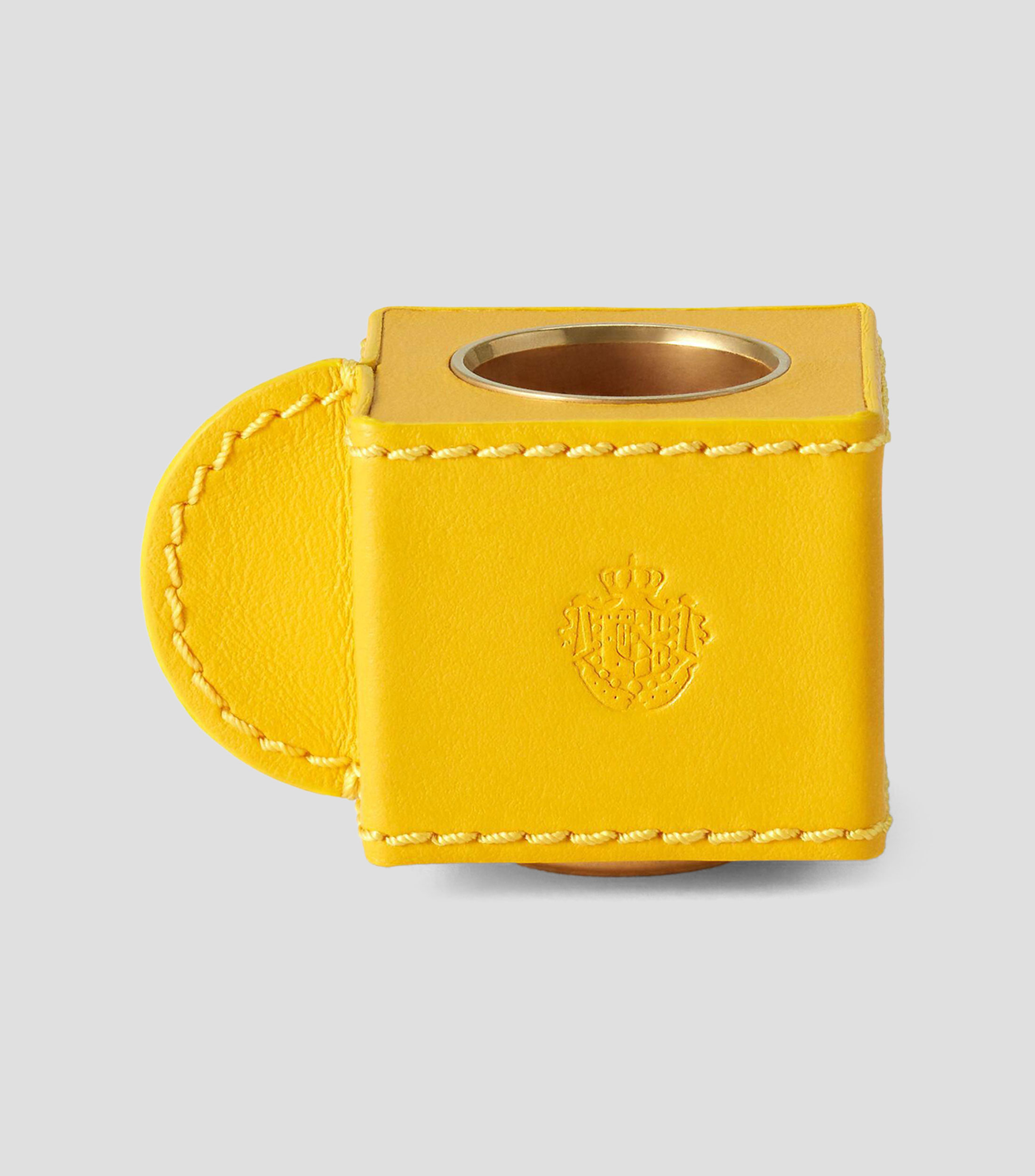 Portavela Tazzina Modulo Totem en Amarillo