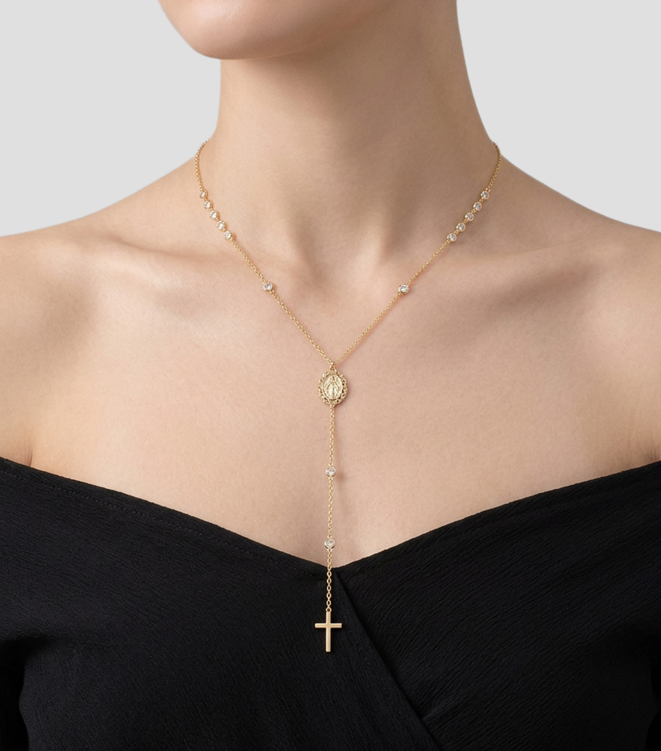 Collar con circonias Rosemarie Mujer