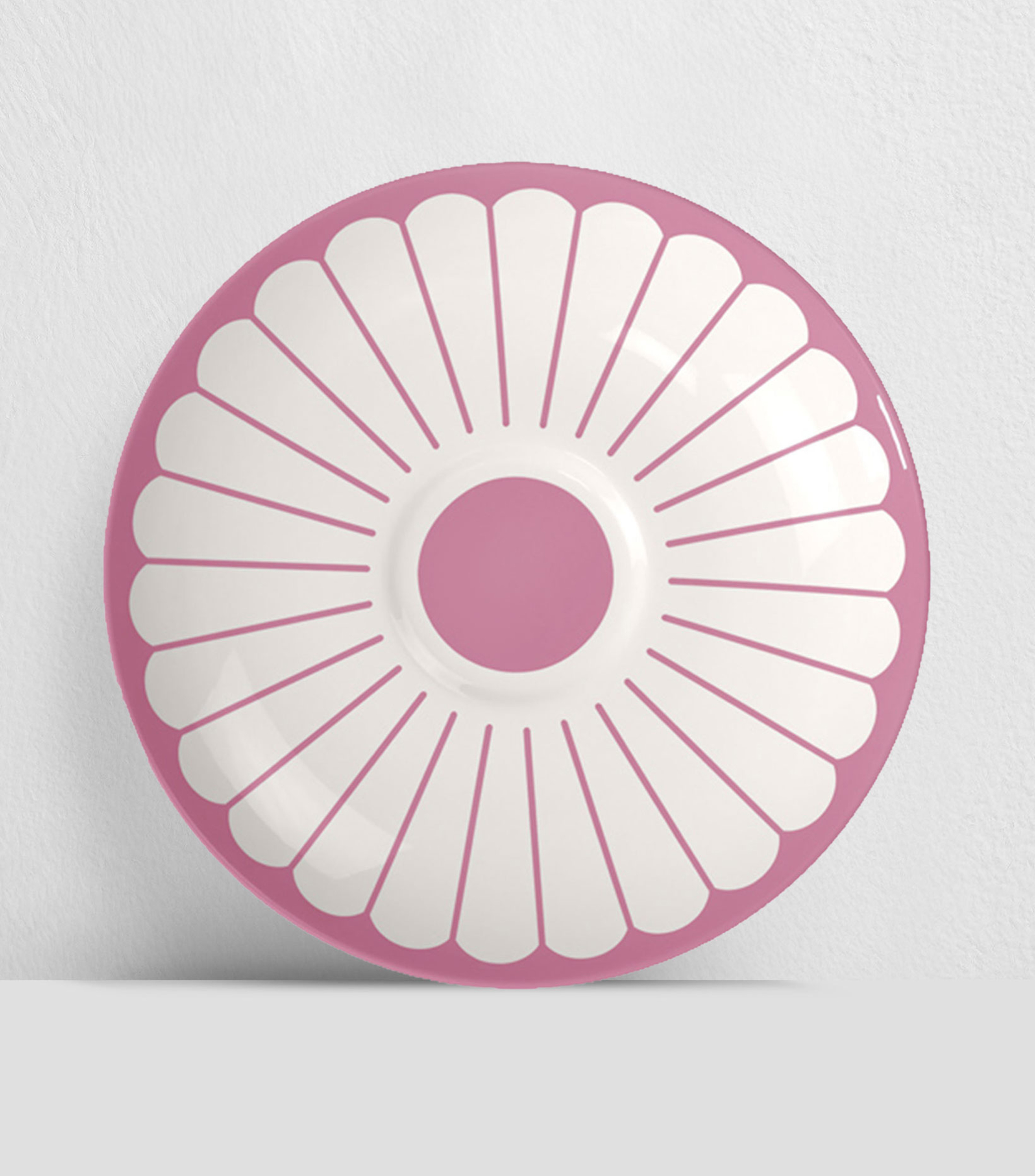 Plato para Taza de Café Fleur Cassis en Porcelana