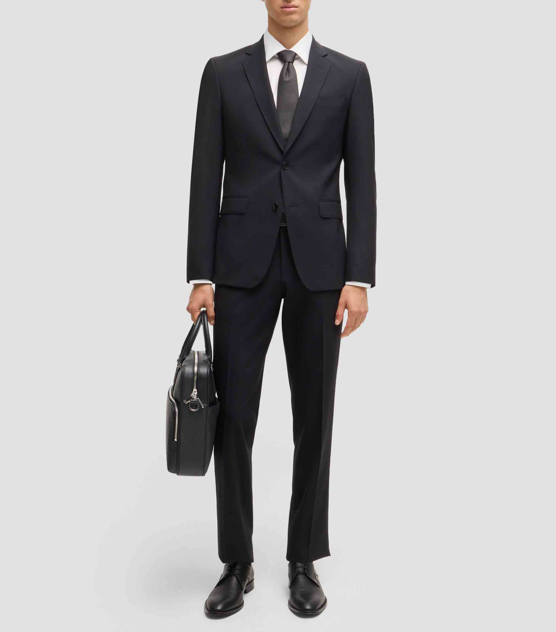 Portafolios de piel italiana con logo grabado Hombre
