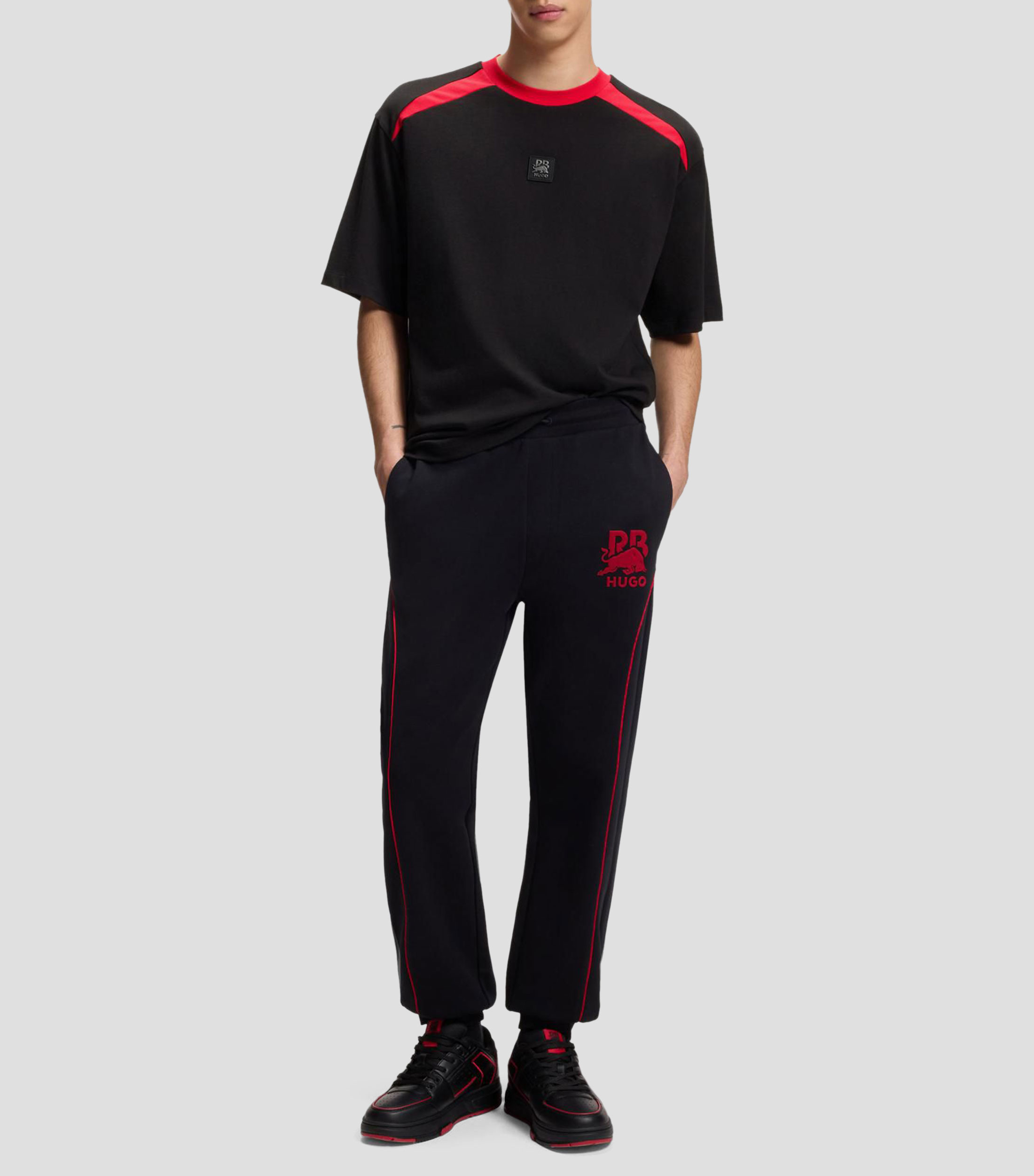 Playera Hugo x Rb de algodón con motivo de toro Hombre