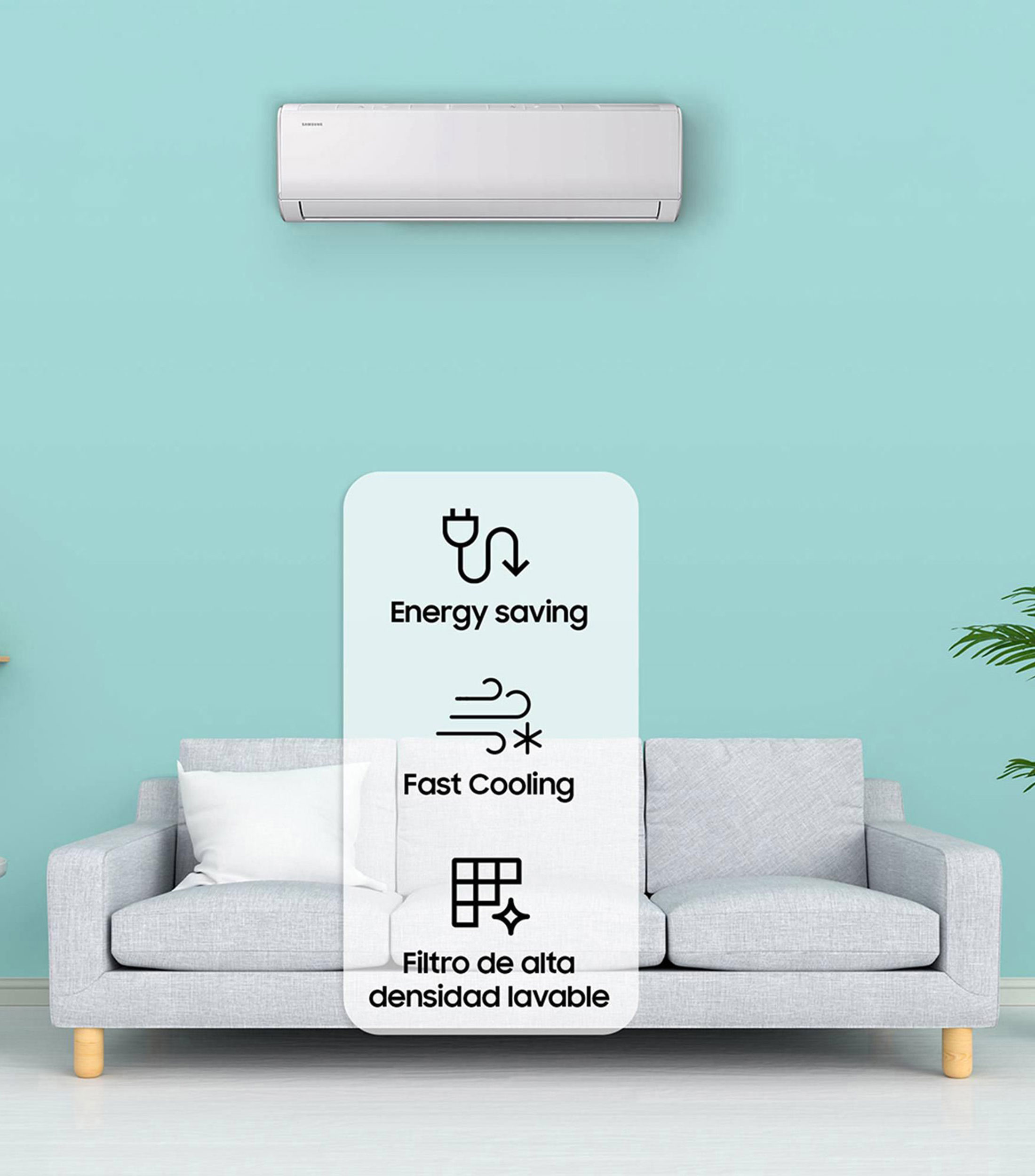 Aire Acondicionado Minisplit Inverter 18,000 BTU’s, 220 V Frío