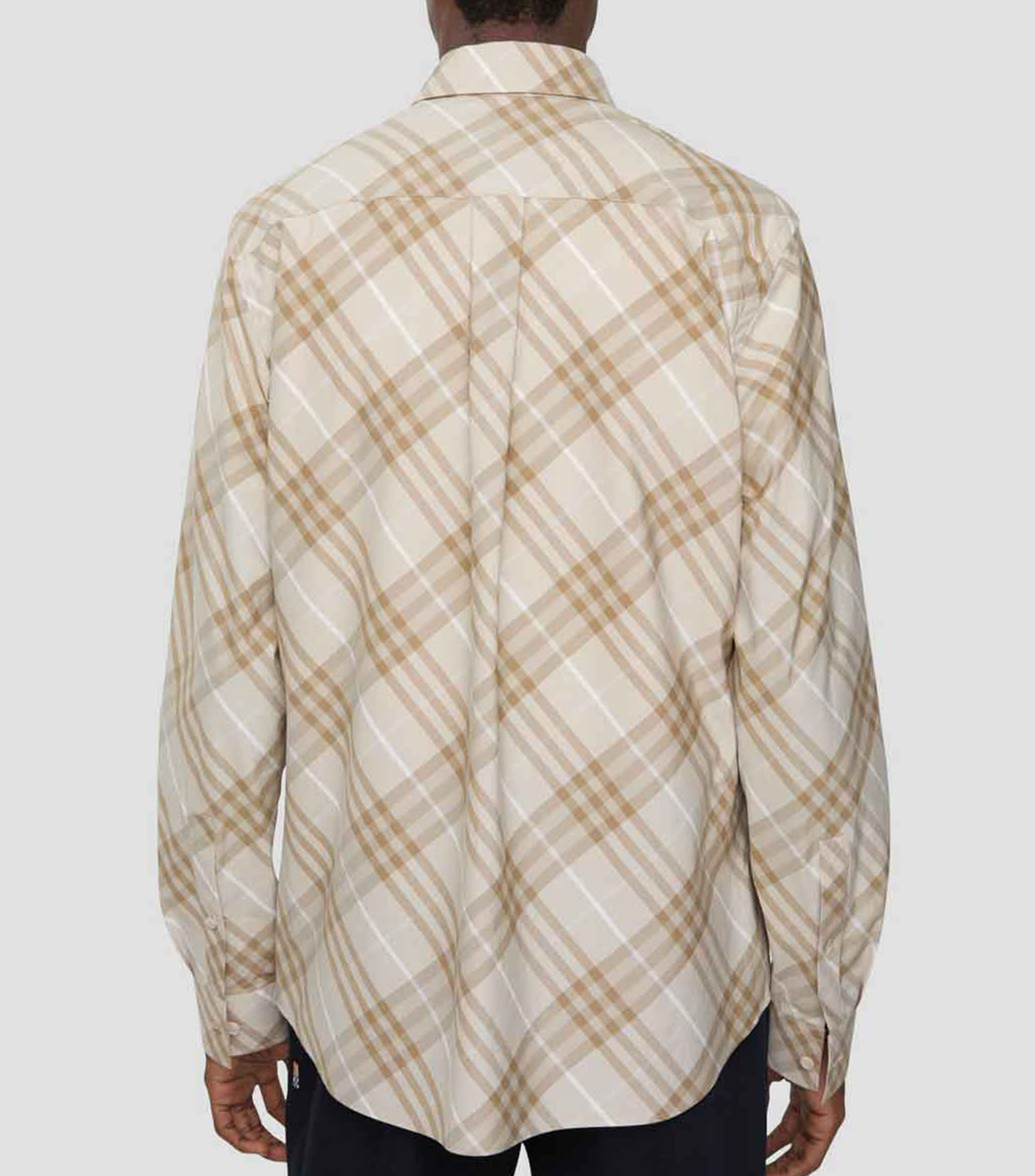 Camisa cuadros manga larga Hombre