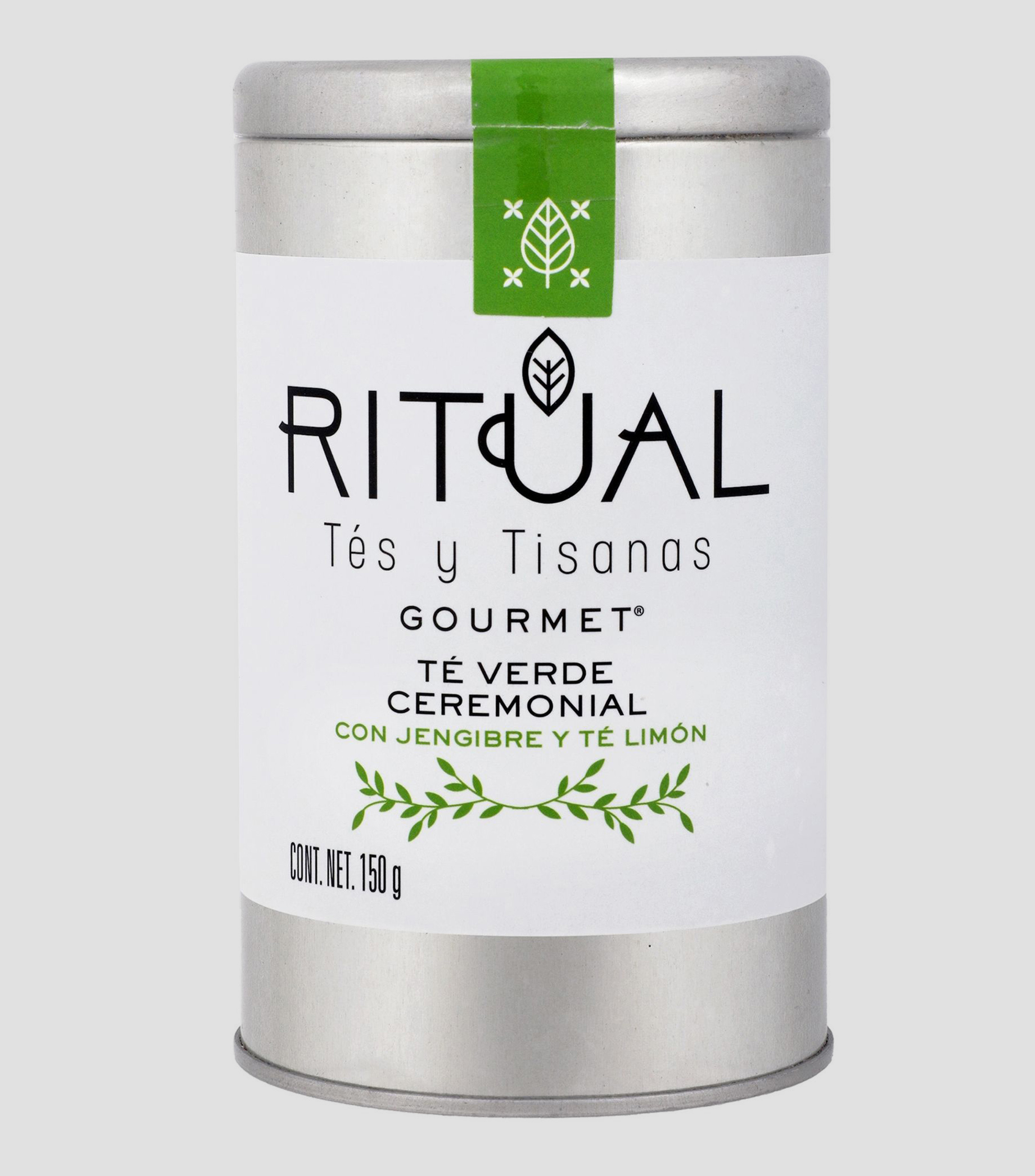 Te verde ceremonial con jengibre y te limon, 150 g