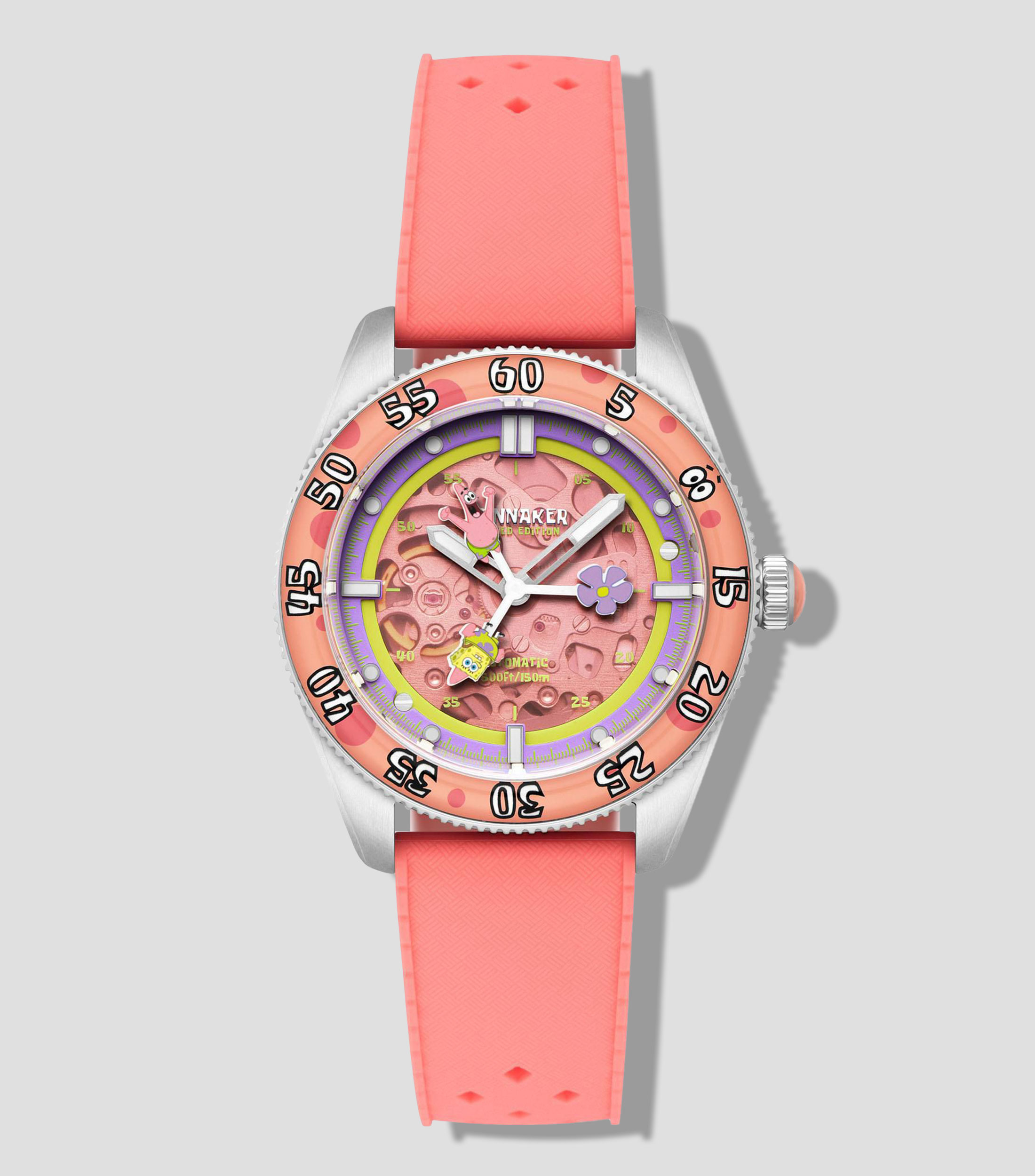 Reloj Unisex Bob Esponja Casual Rosa