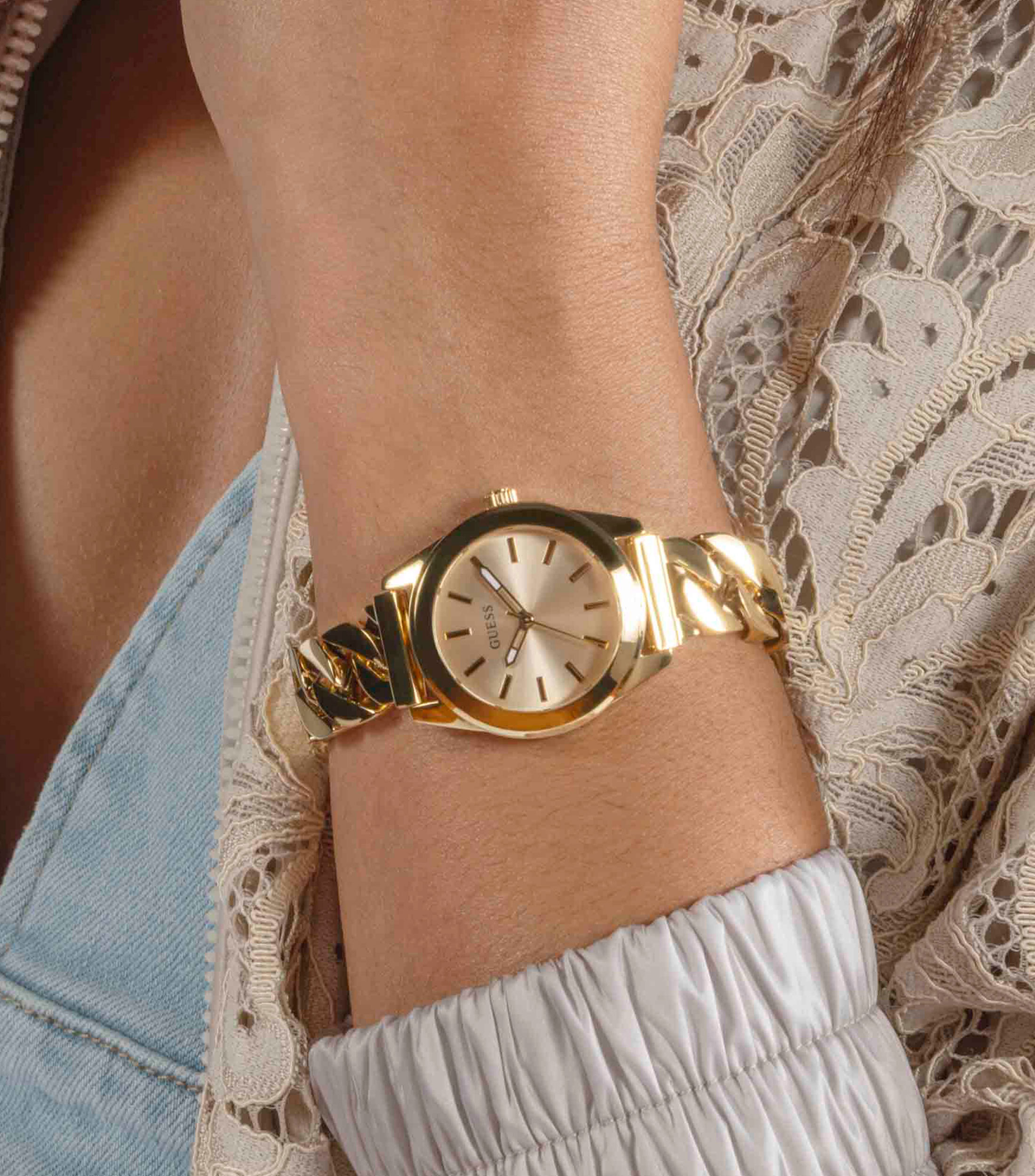 Reloj para Mujer Serena Casual, Dorado