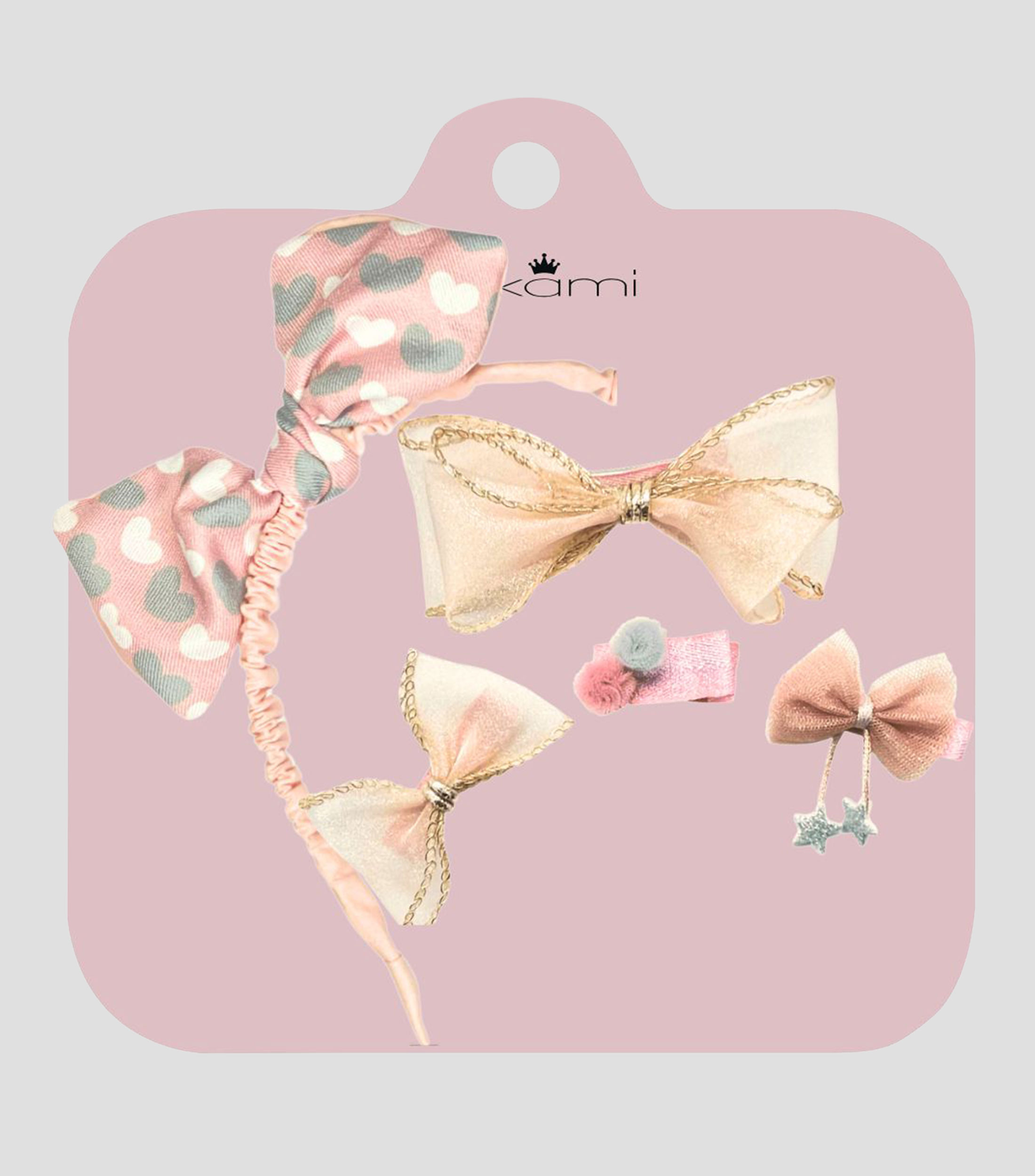 Set de diadema y moños Niña