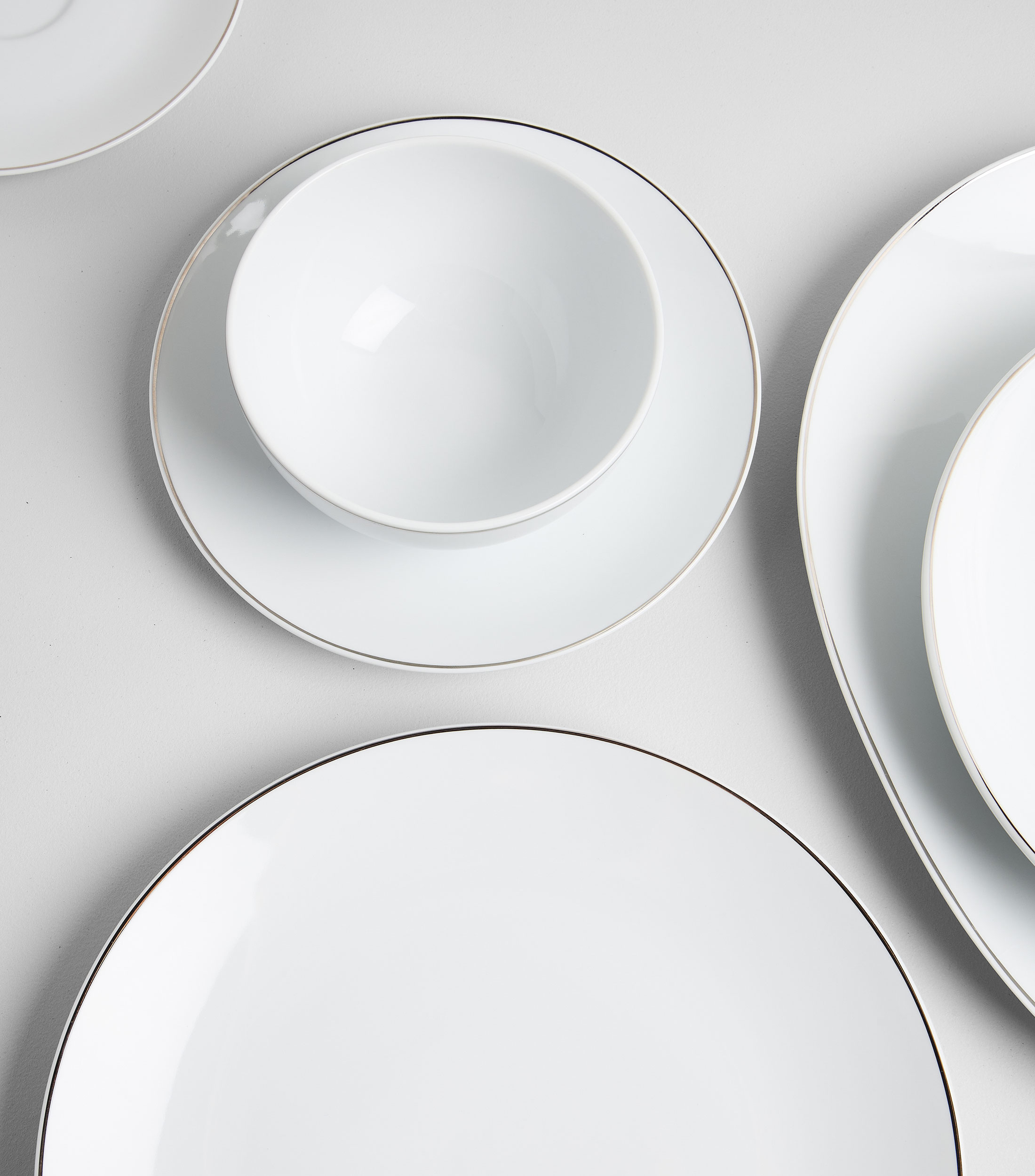 Plato para pan Bright en porcelana blanca