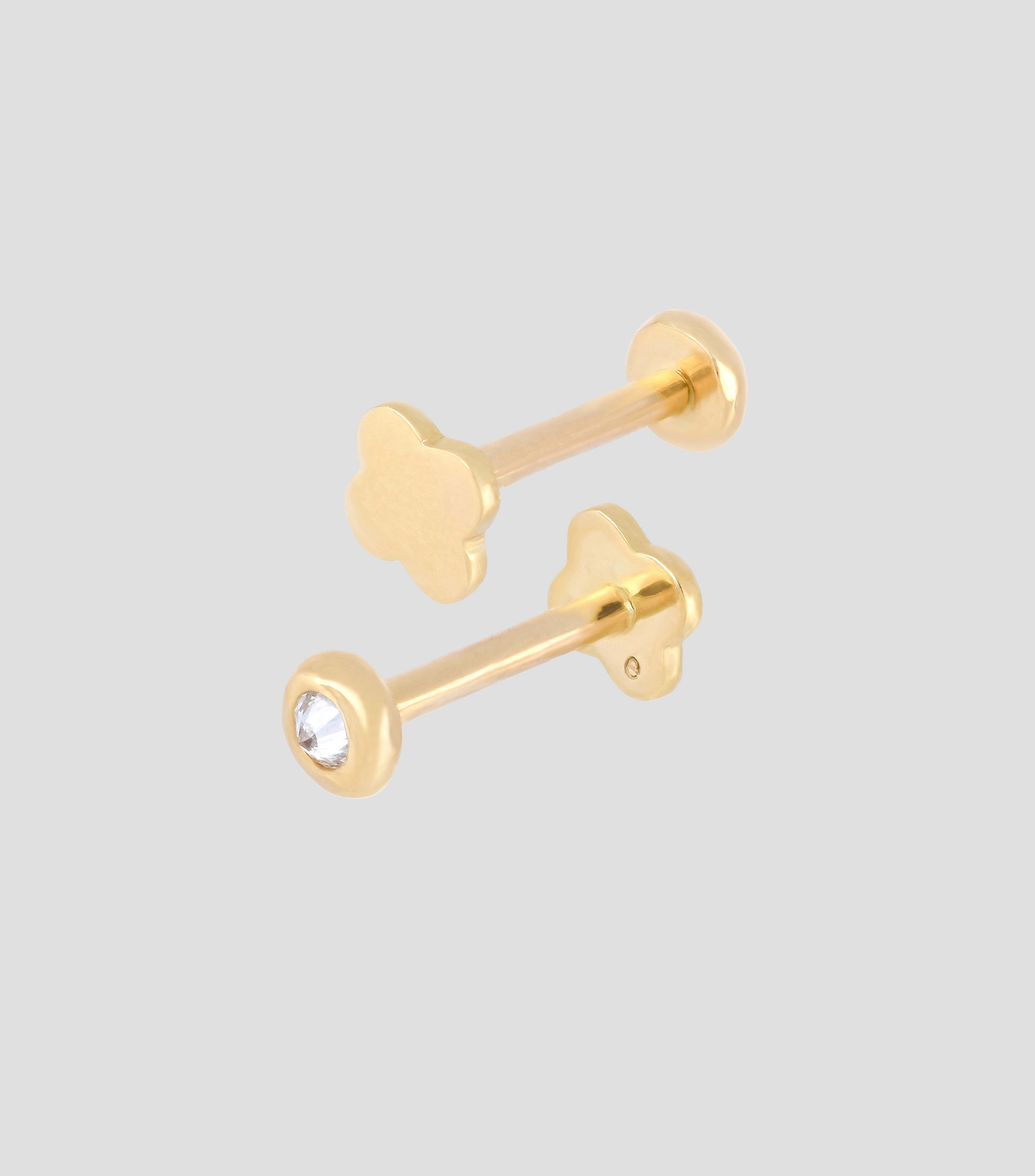 Broqueles en oro amarillo 18 kits Mujer
