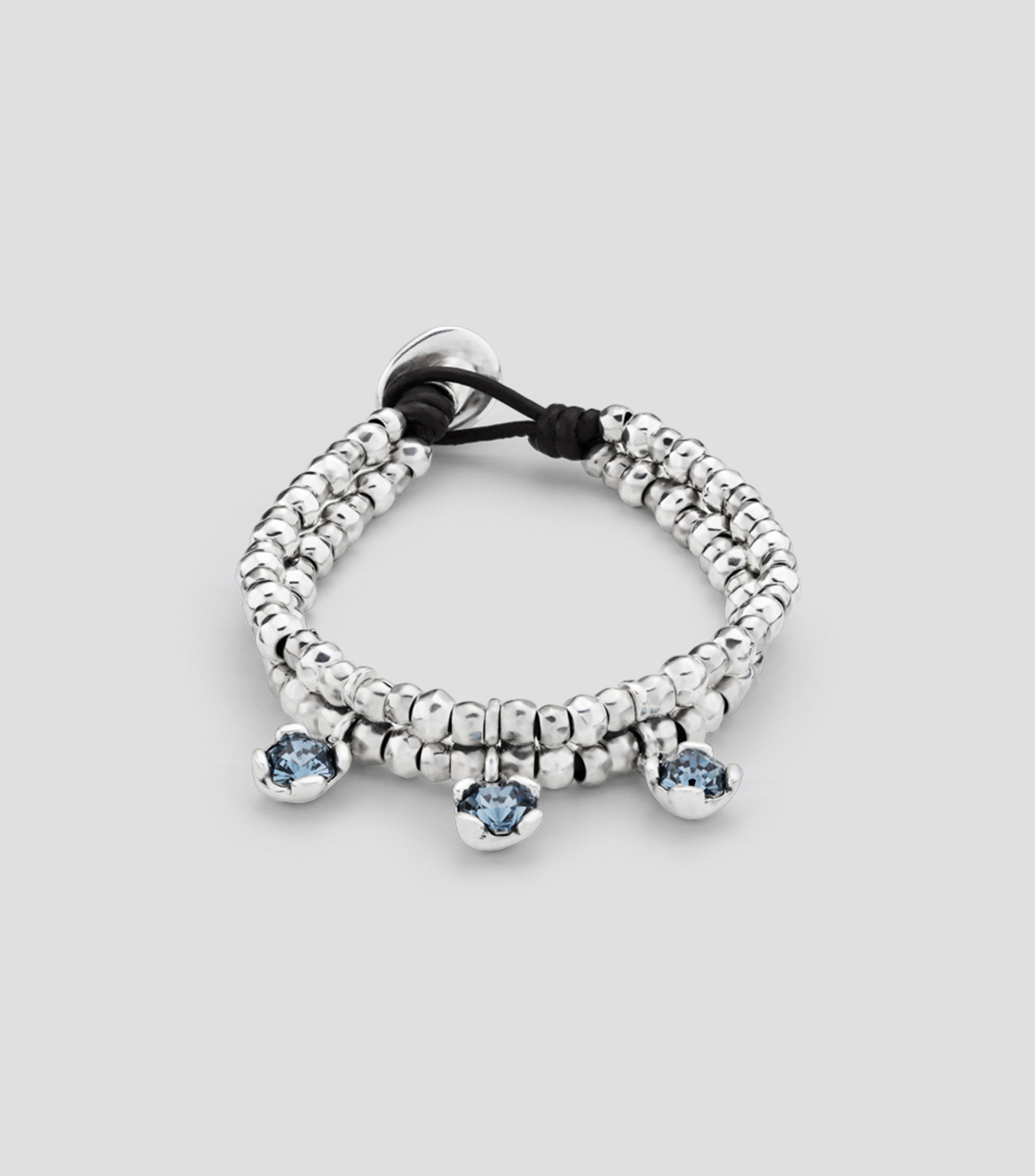 UNO De 50 Bracciale Filo Malva Con Perla Shell - Placcato Argento Sterling, Gioiello Artigianale Spagnolo
