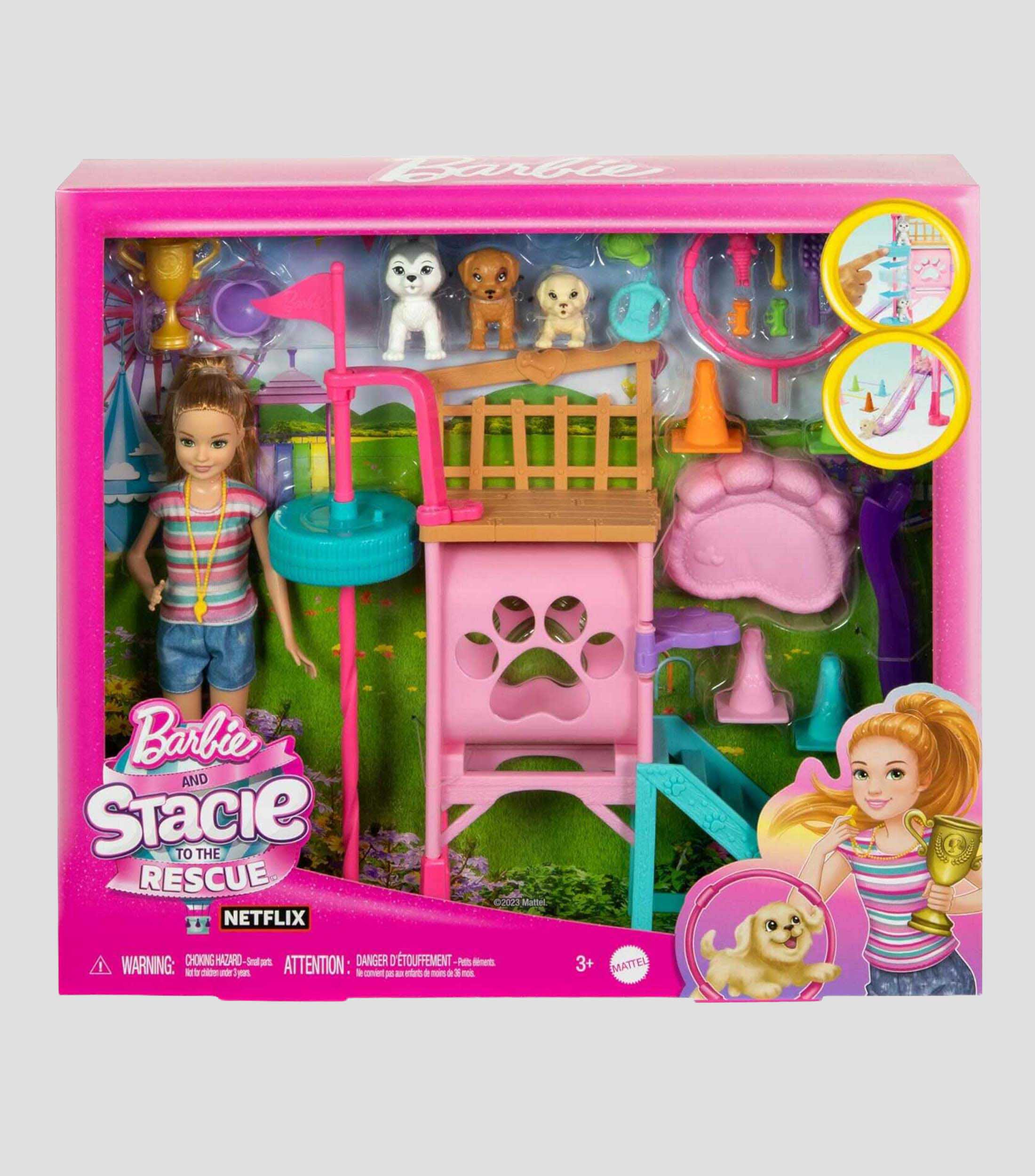 Barbie Stacie Al rescate Parque de entrenamiento para cachorros