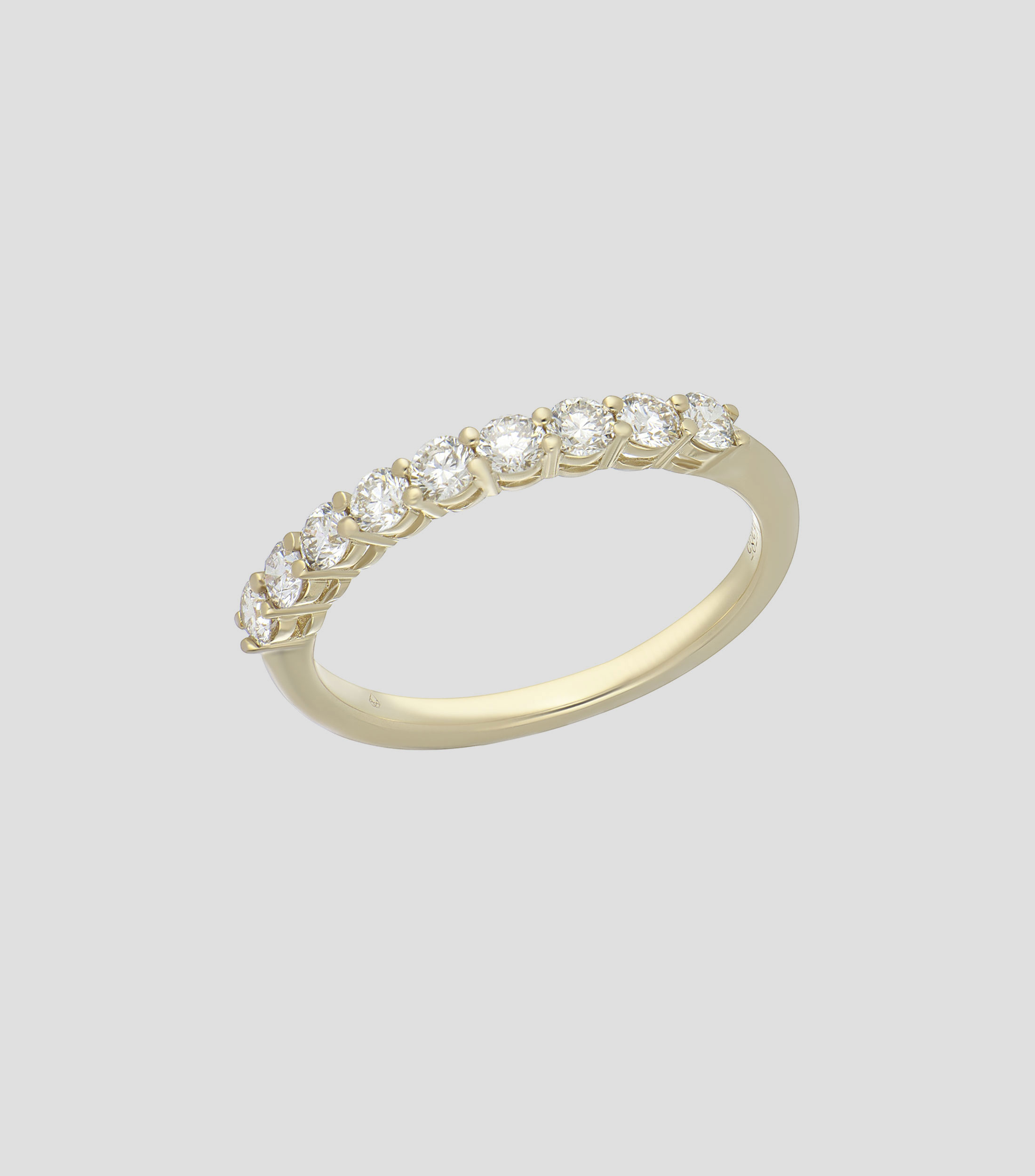 Anillo en oro con diamantes Mujer