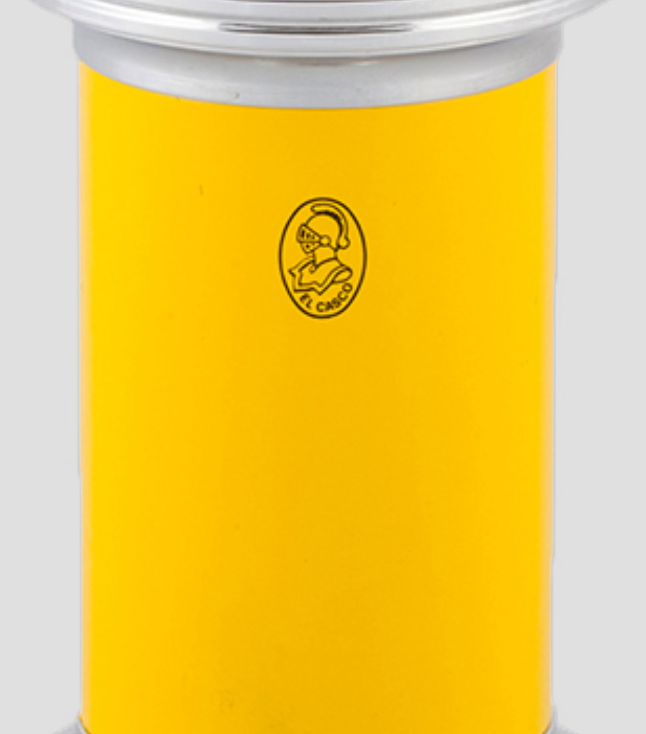 Sacapuntas chico amarillo en latón pulido