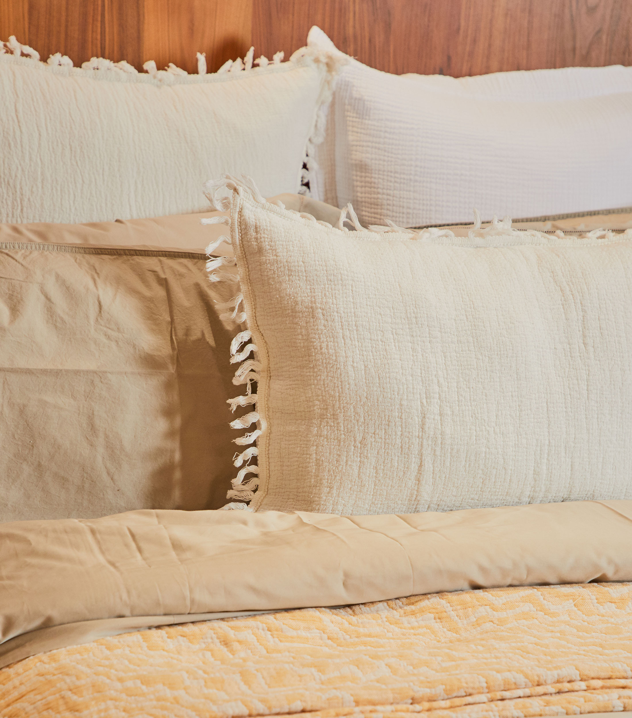 Funda para almohada Individual en algodon Eden Blanco