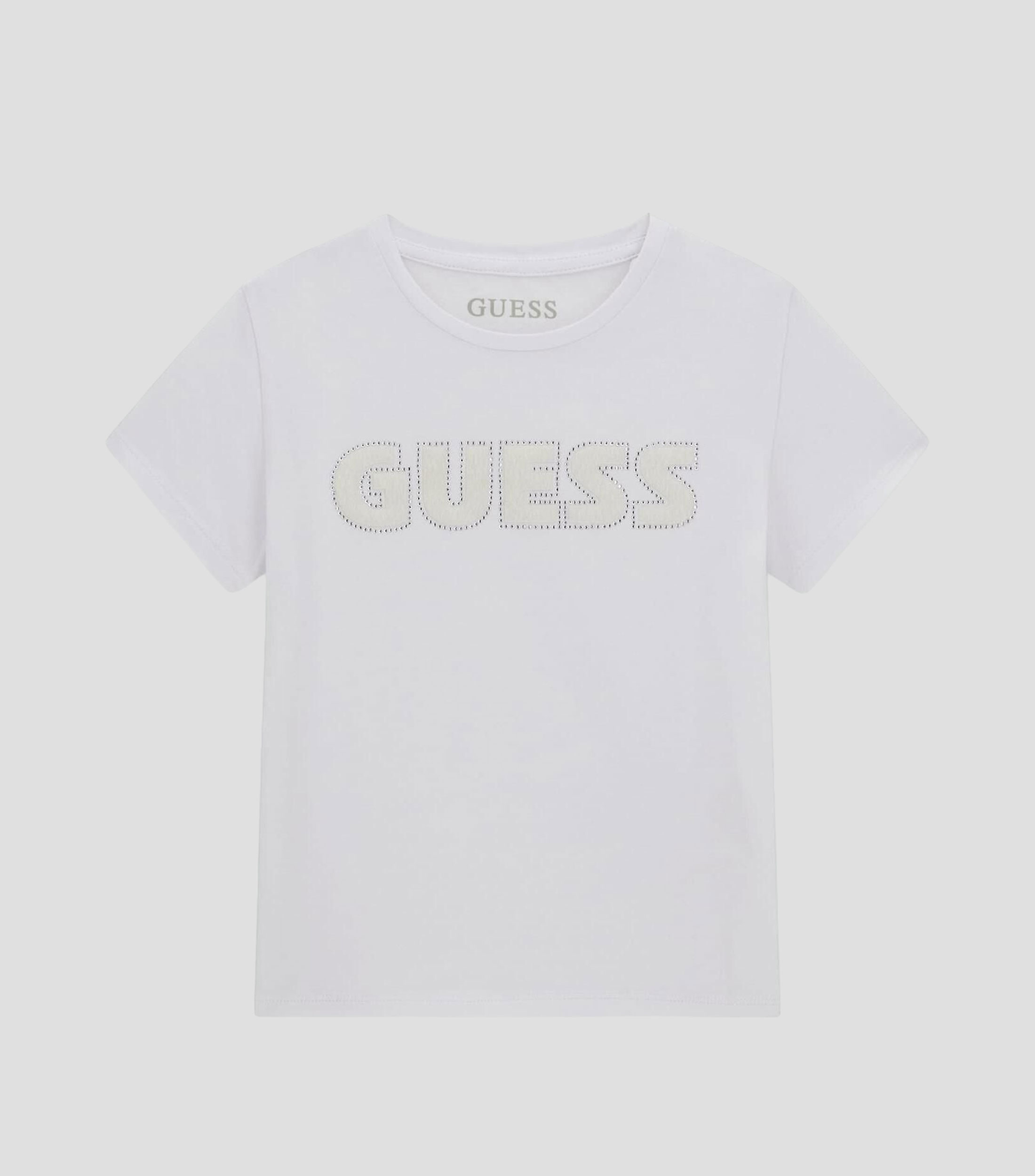 Playera cuello redondo manga corta estampada Niña