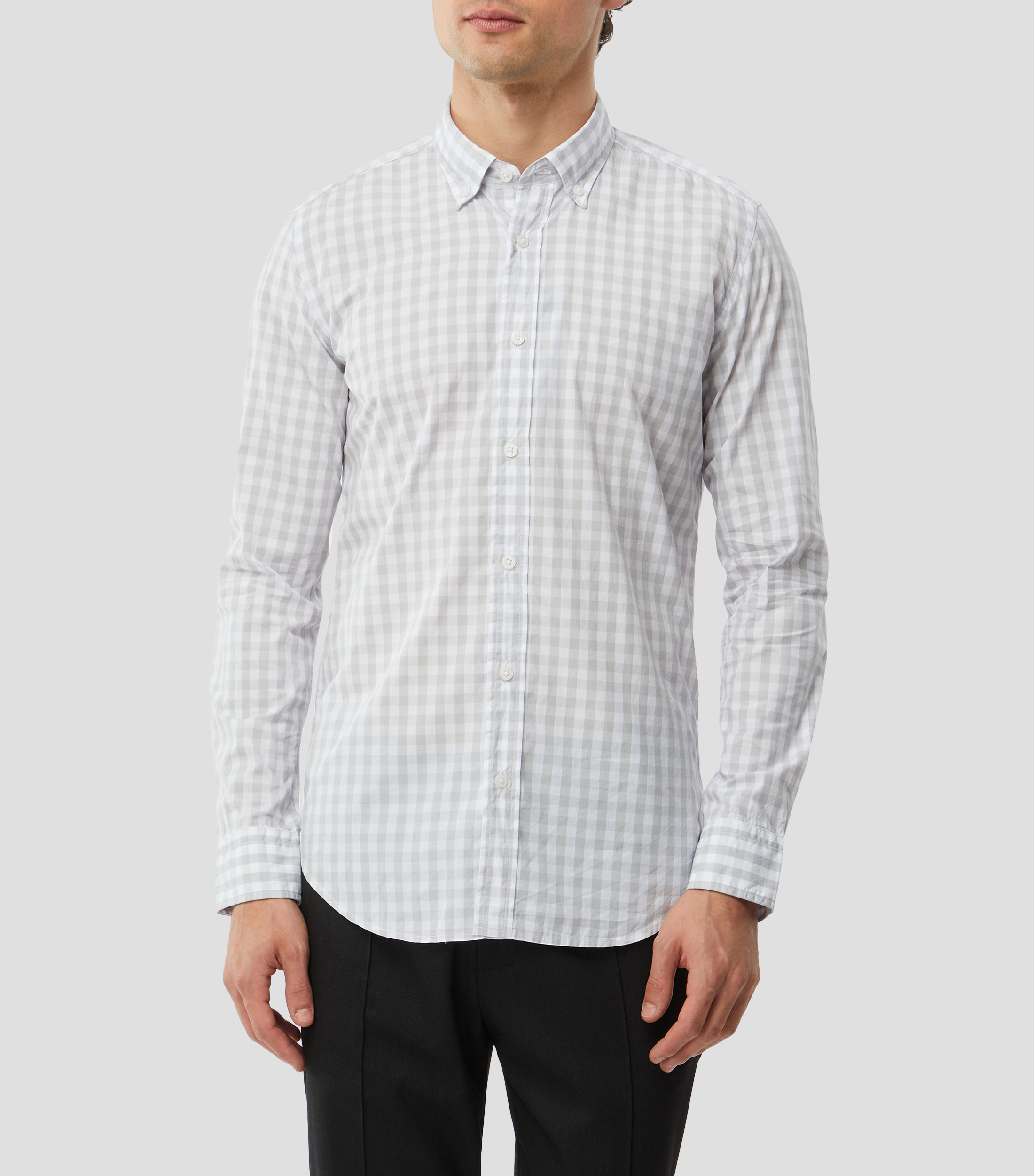 Camisa a cuadros Manga Larga Hombre