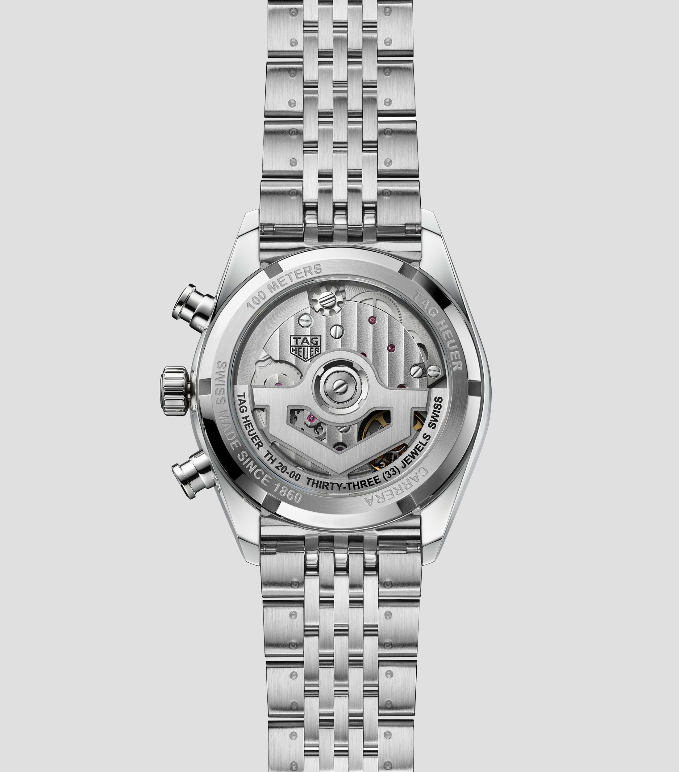 Reloj para Hombre Carrera Chronograph de vestir plateado