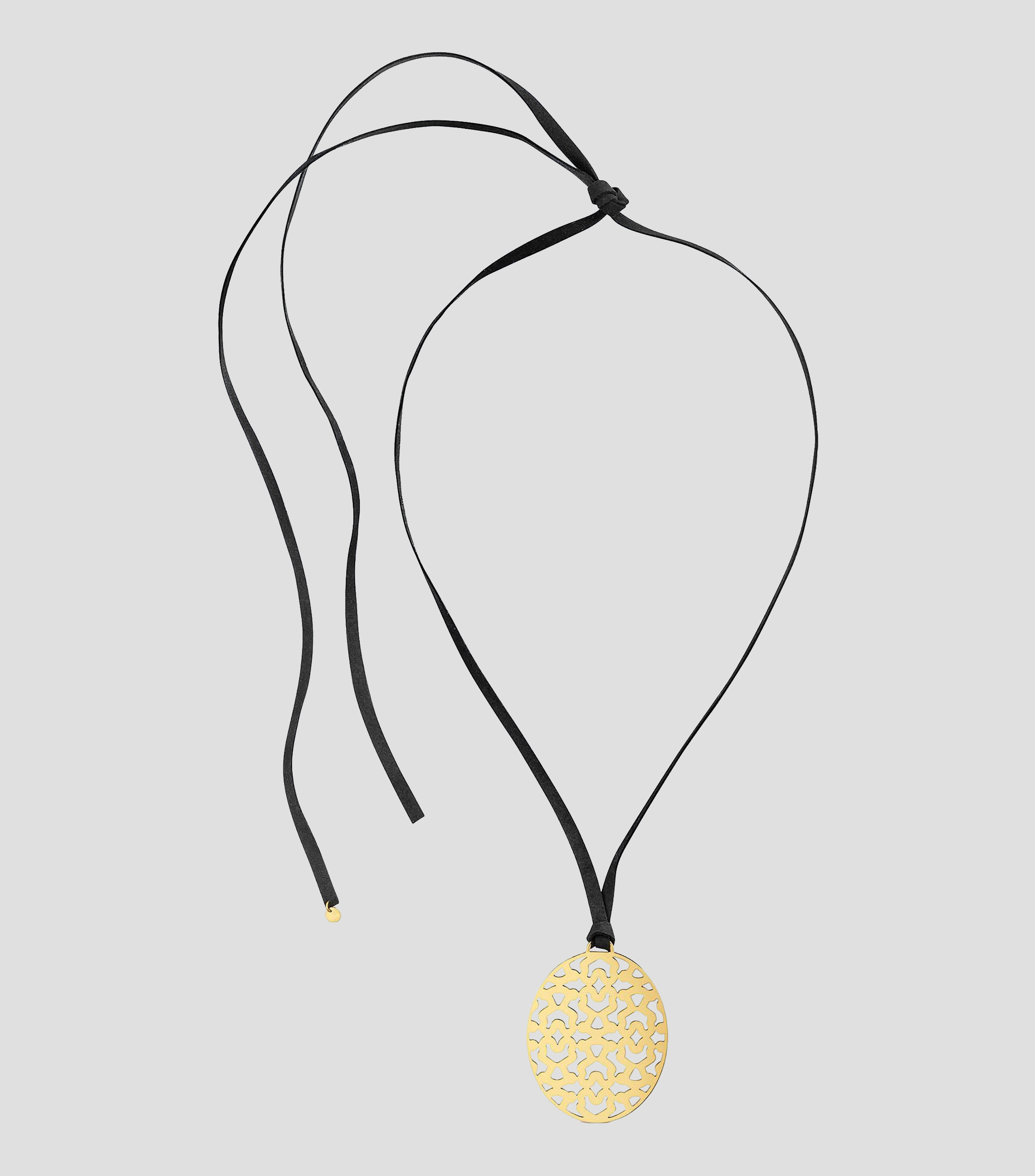 Collar largo troquelado Mujer