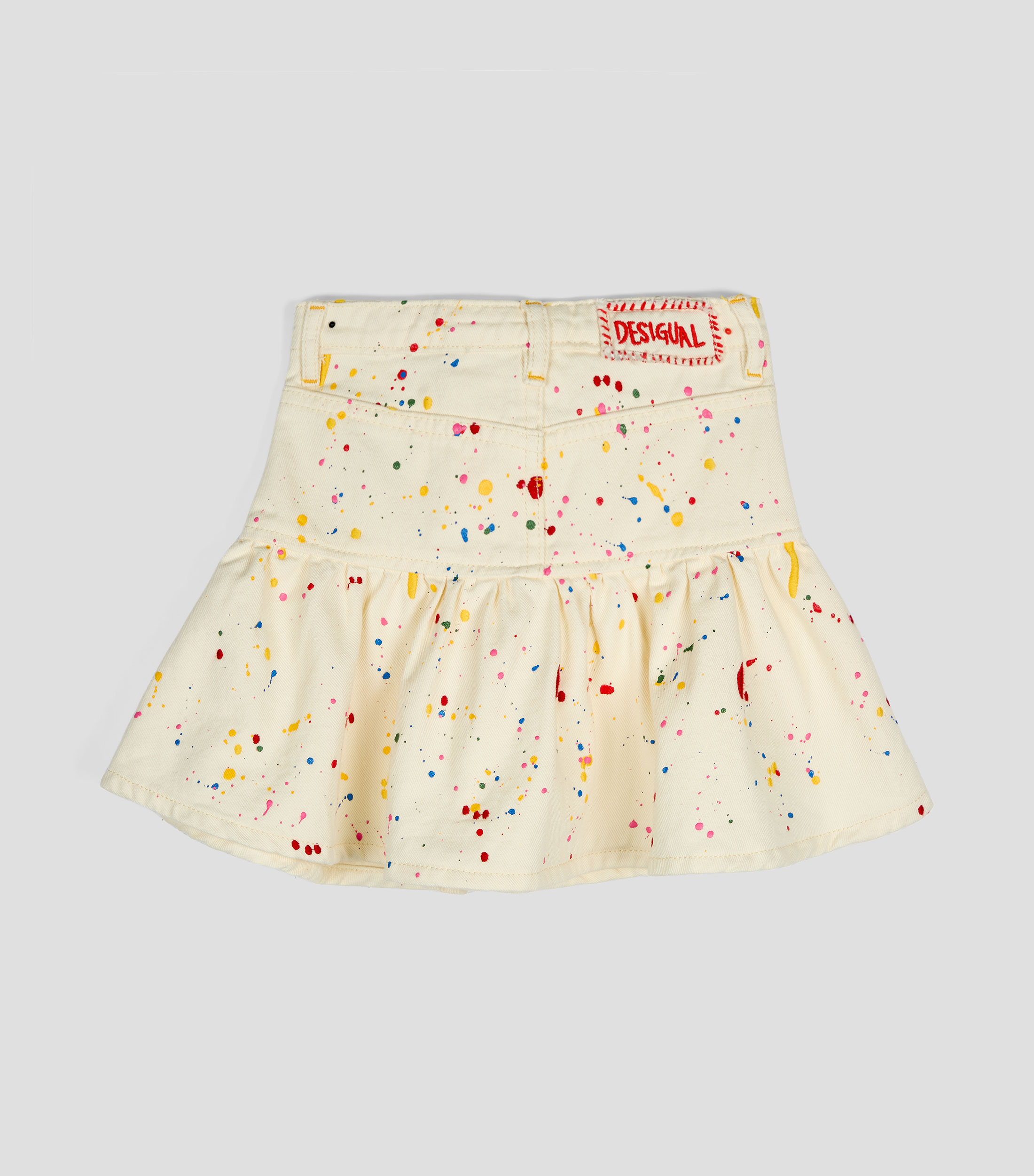 Falda de corte regular estampada Niña