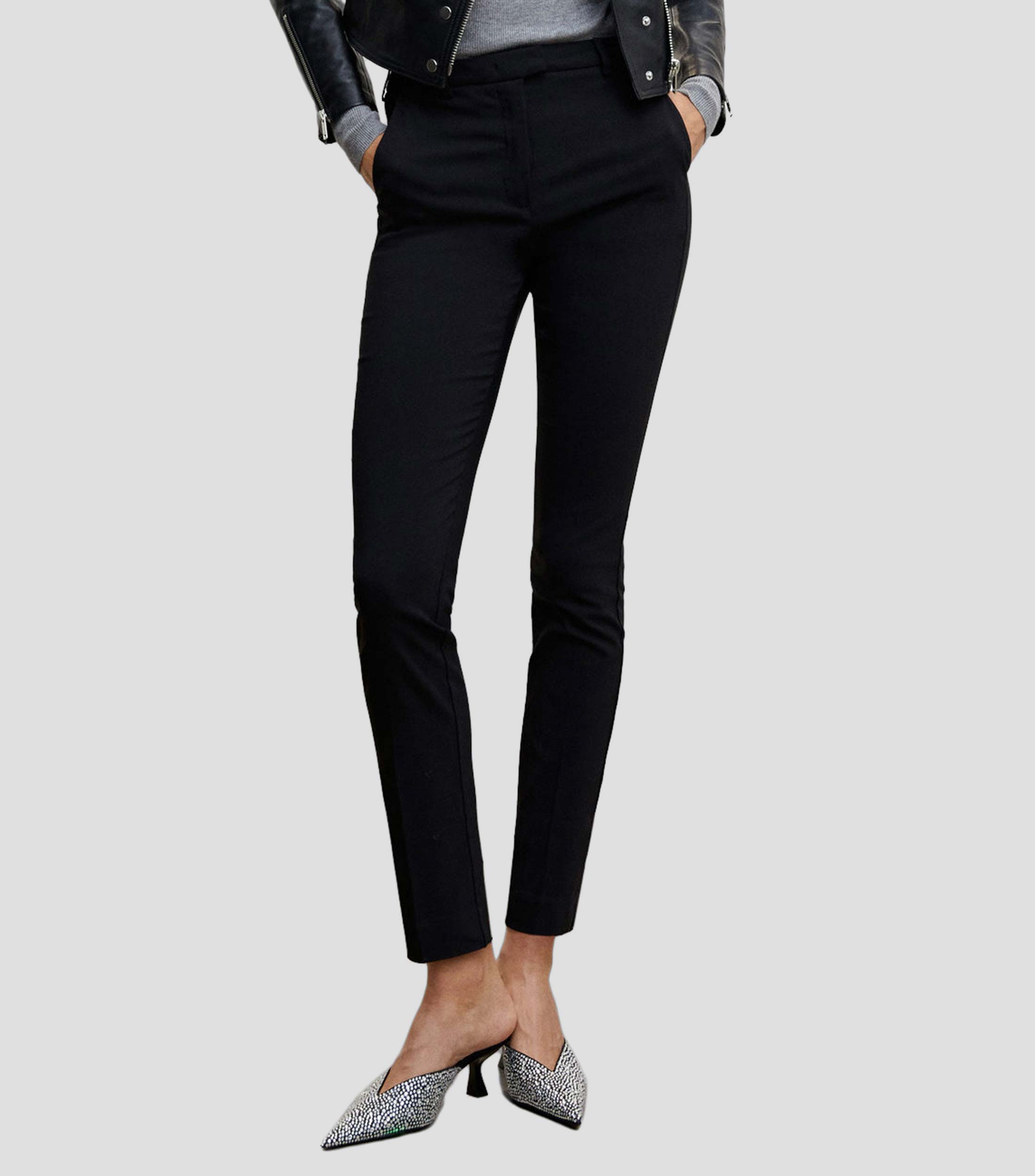 Pantalon Mango Taille 36 (S) - Couleur Beige - Coton - Occasion Bon état