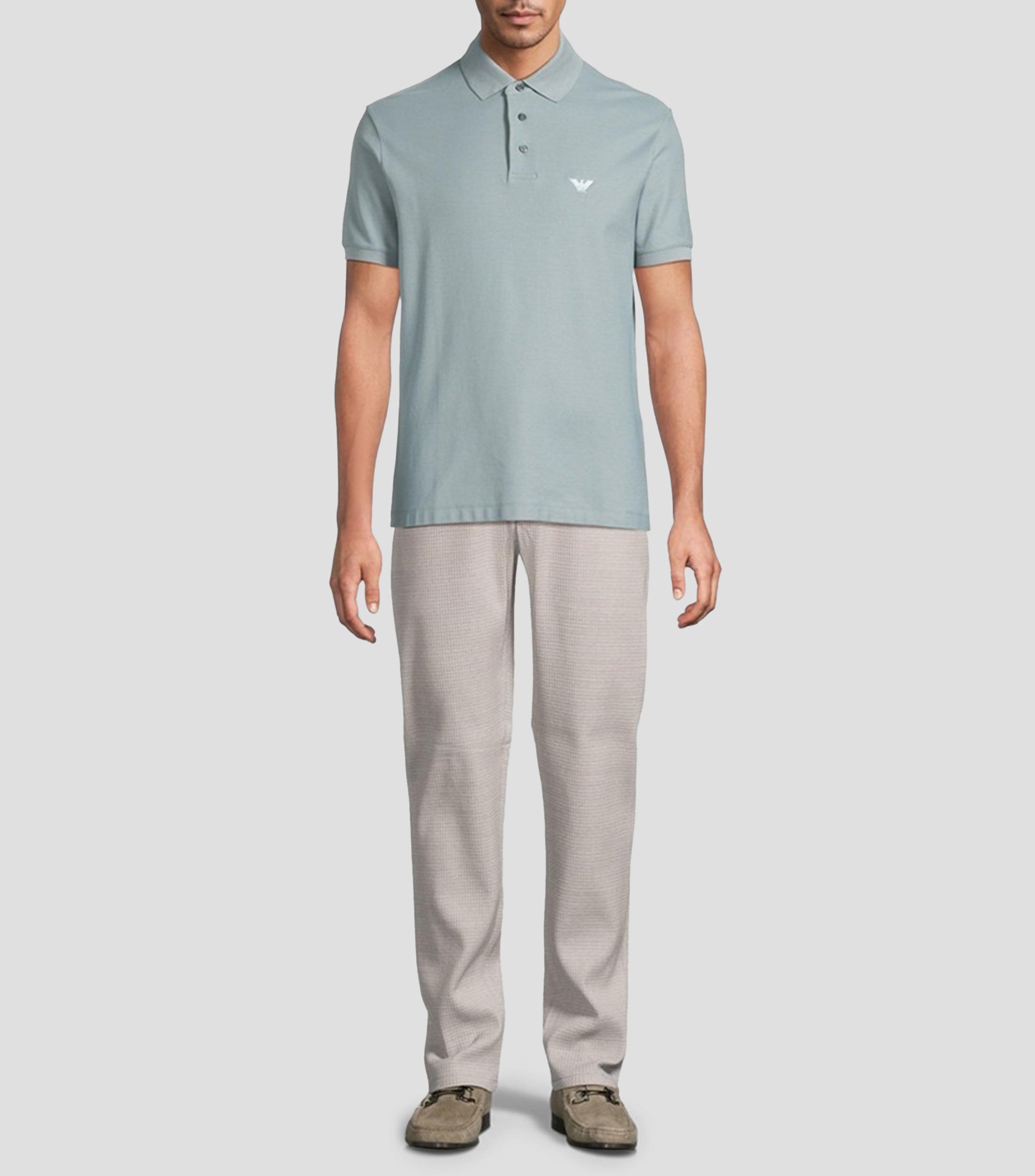 Playera tipo Polo manga corta lisa Hombre