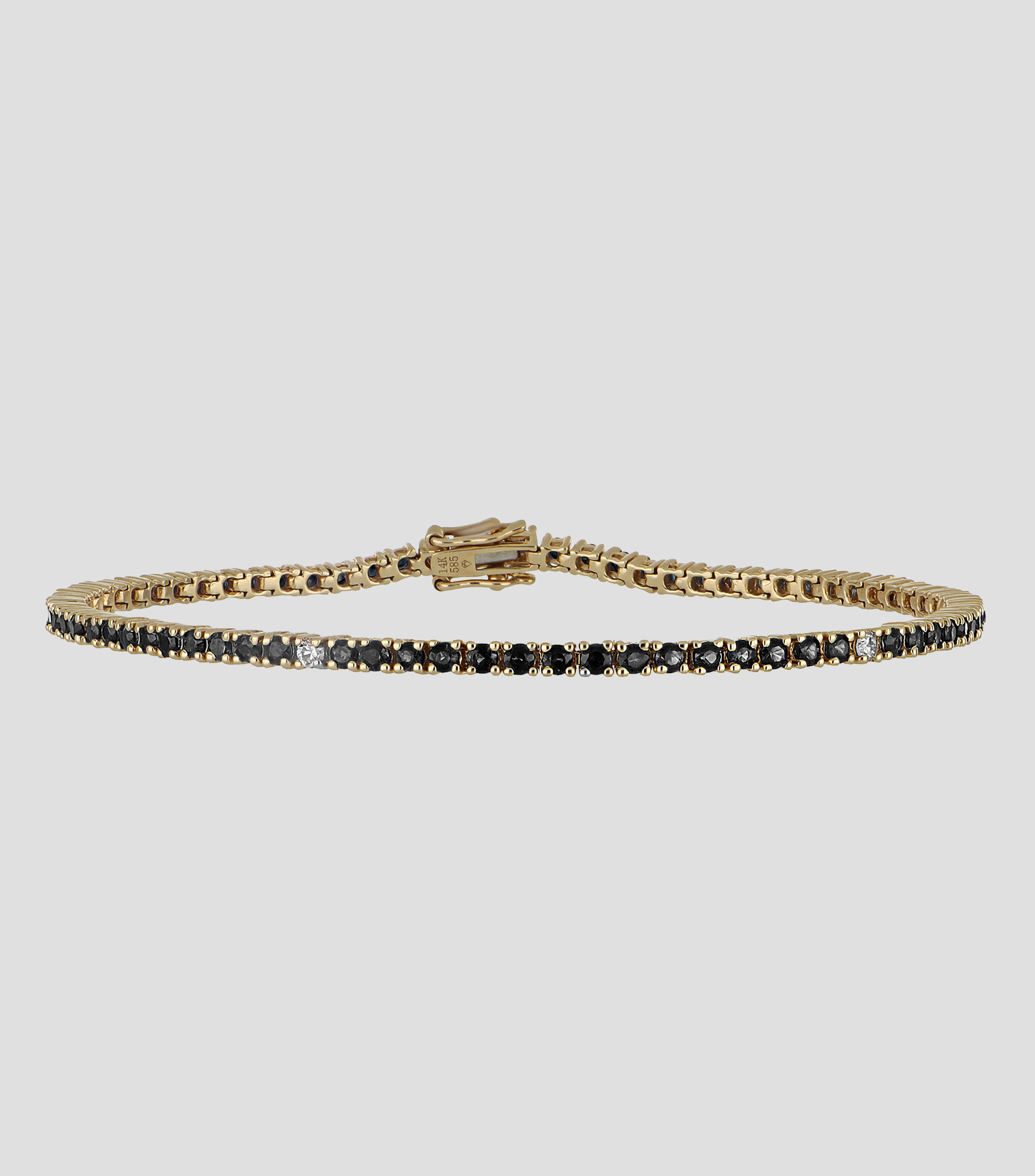 Pulsera en Oro Amarillo de 14 Kilates con Diamante Mujer
