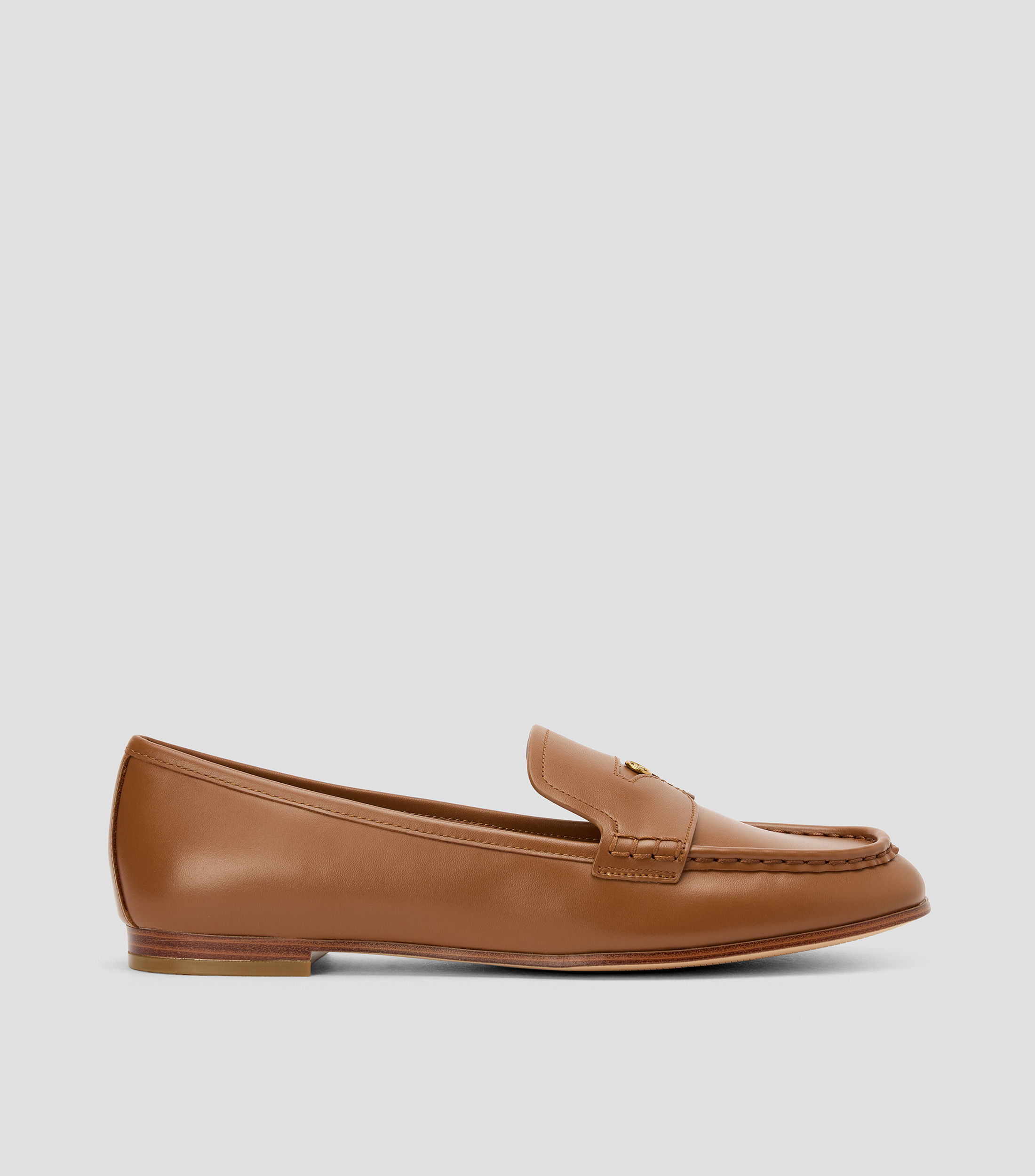 Mocasines en piel liso Mujer