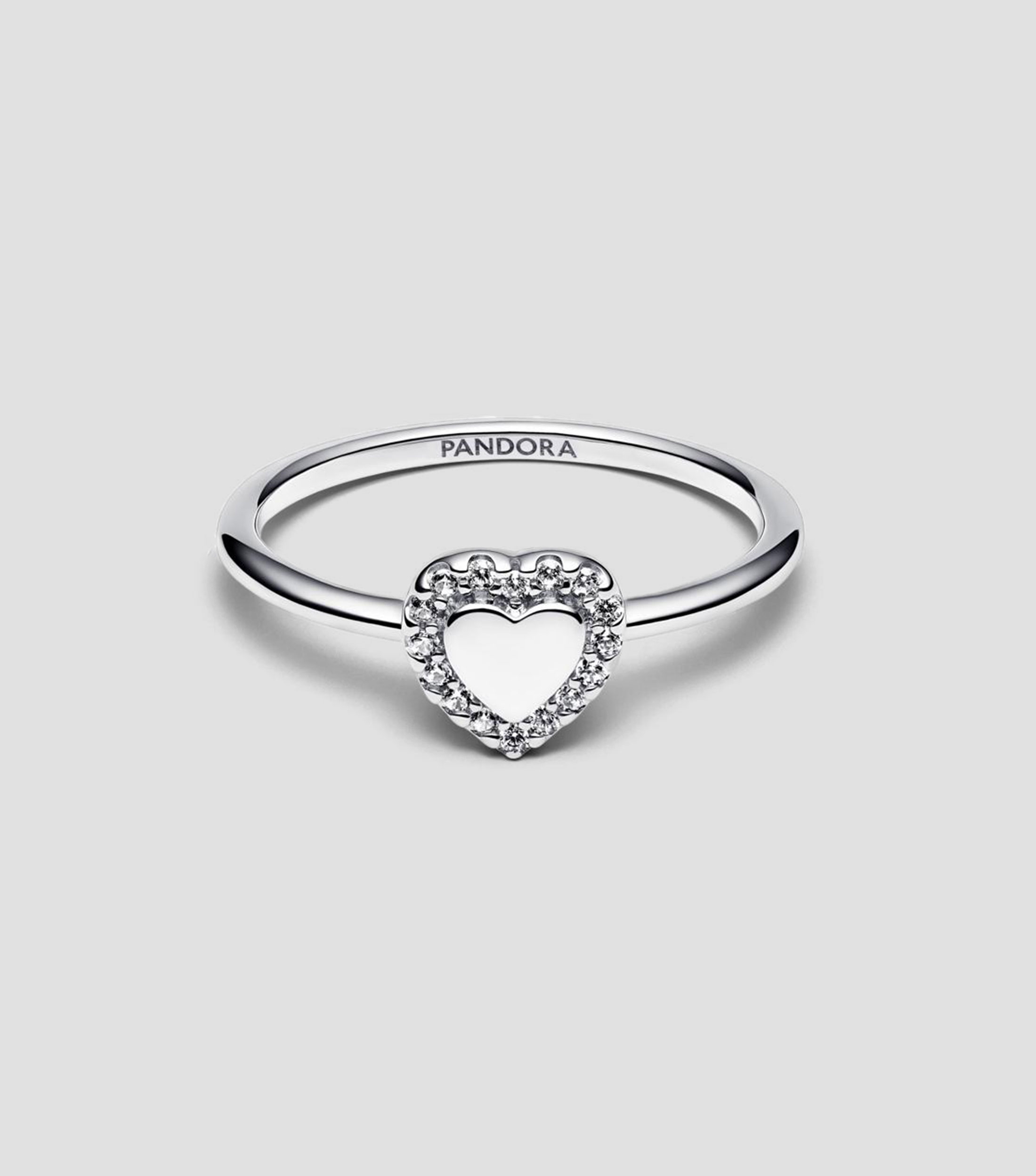 Anillo en plata de primera ley con corazon Mujer