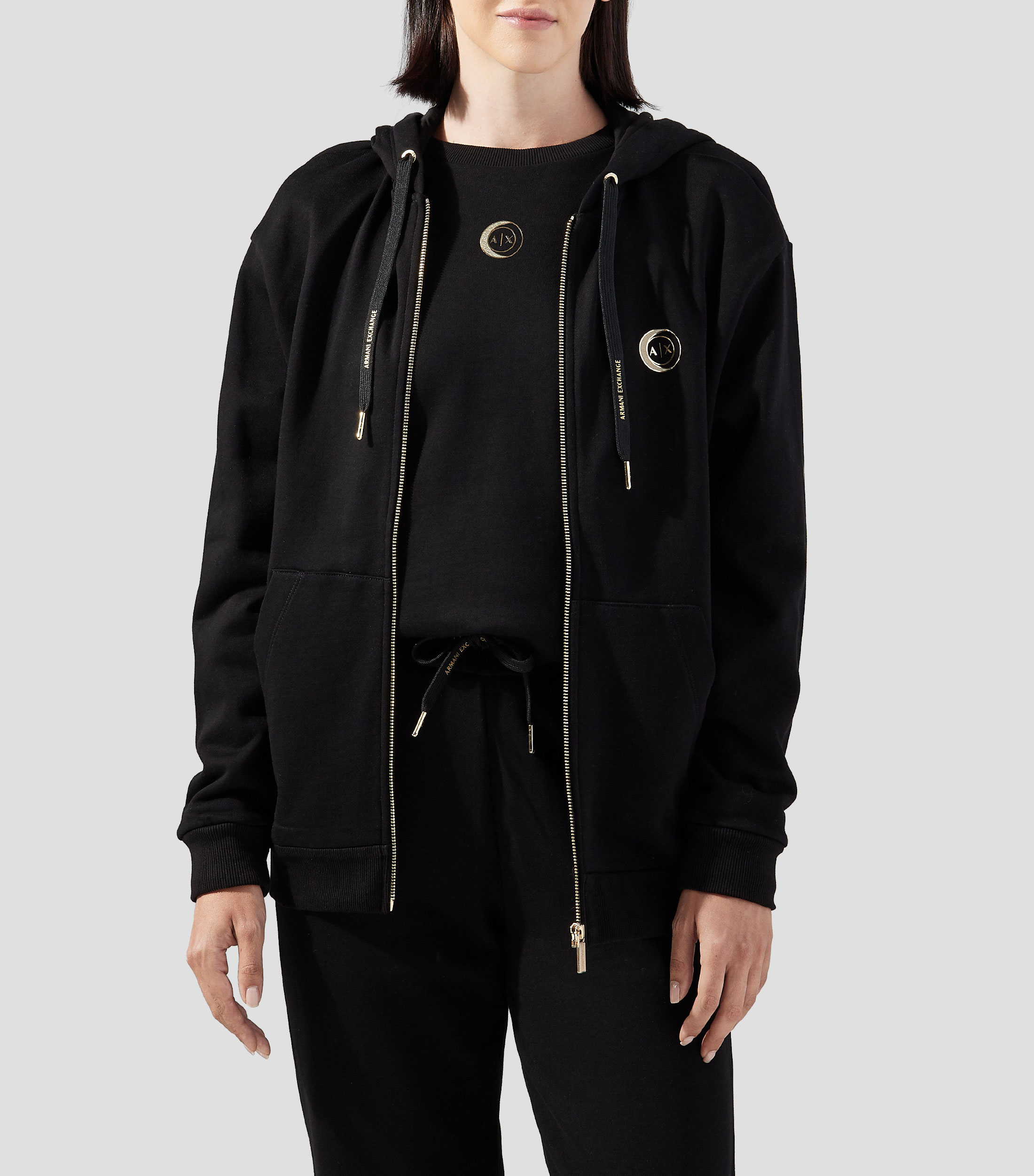 Sudadera con cierre y capucha Mujer
