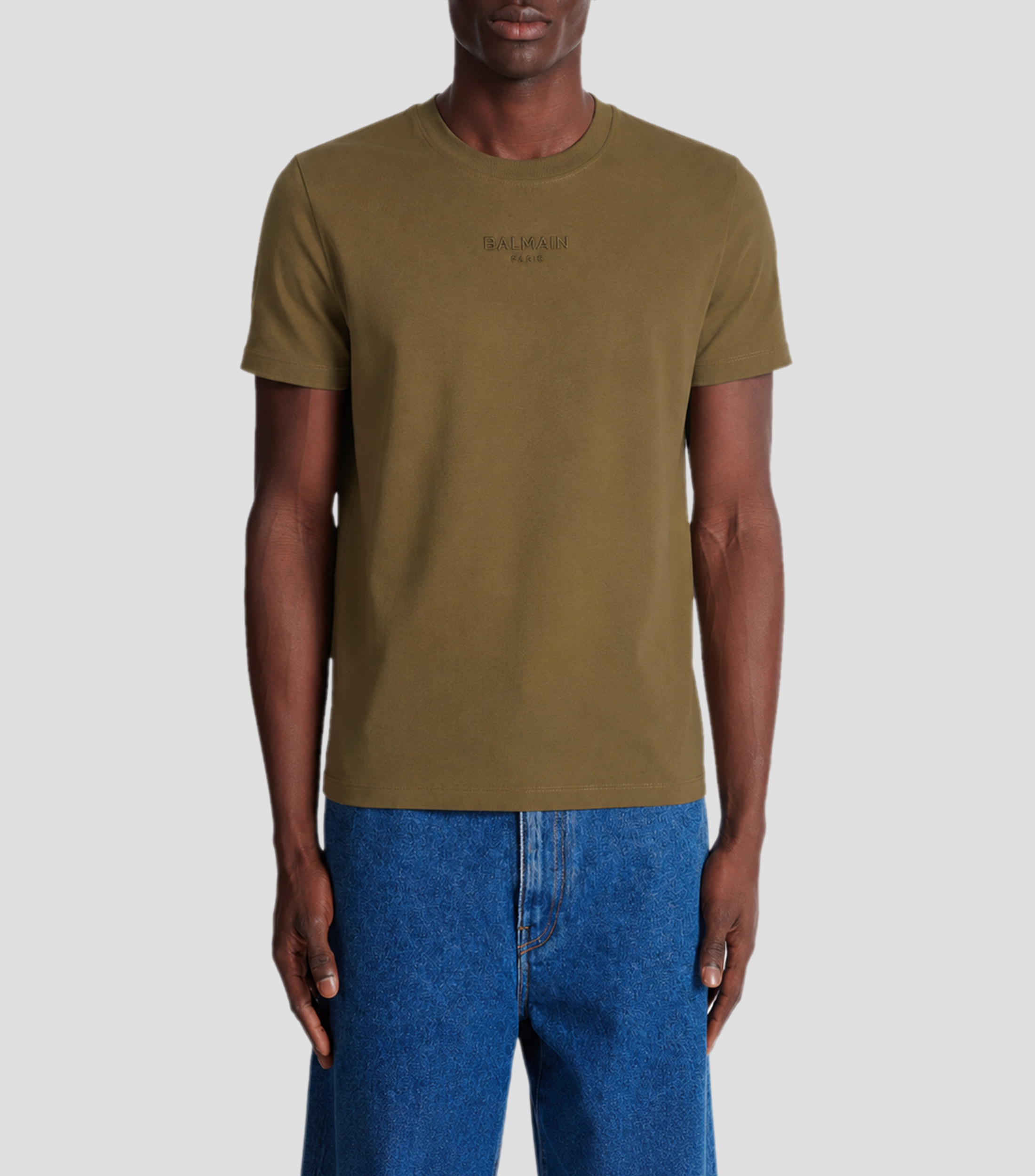 Playera cuello redondo manga corta lisa Hombre