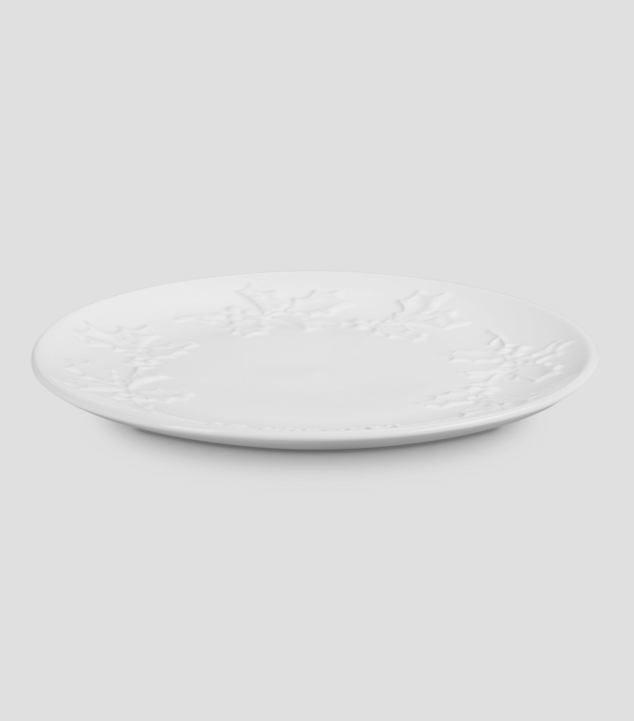 Platón Holly Relief con acebos