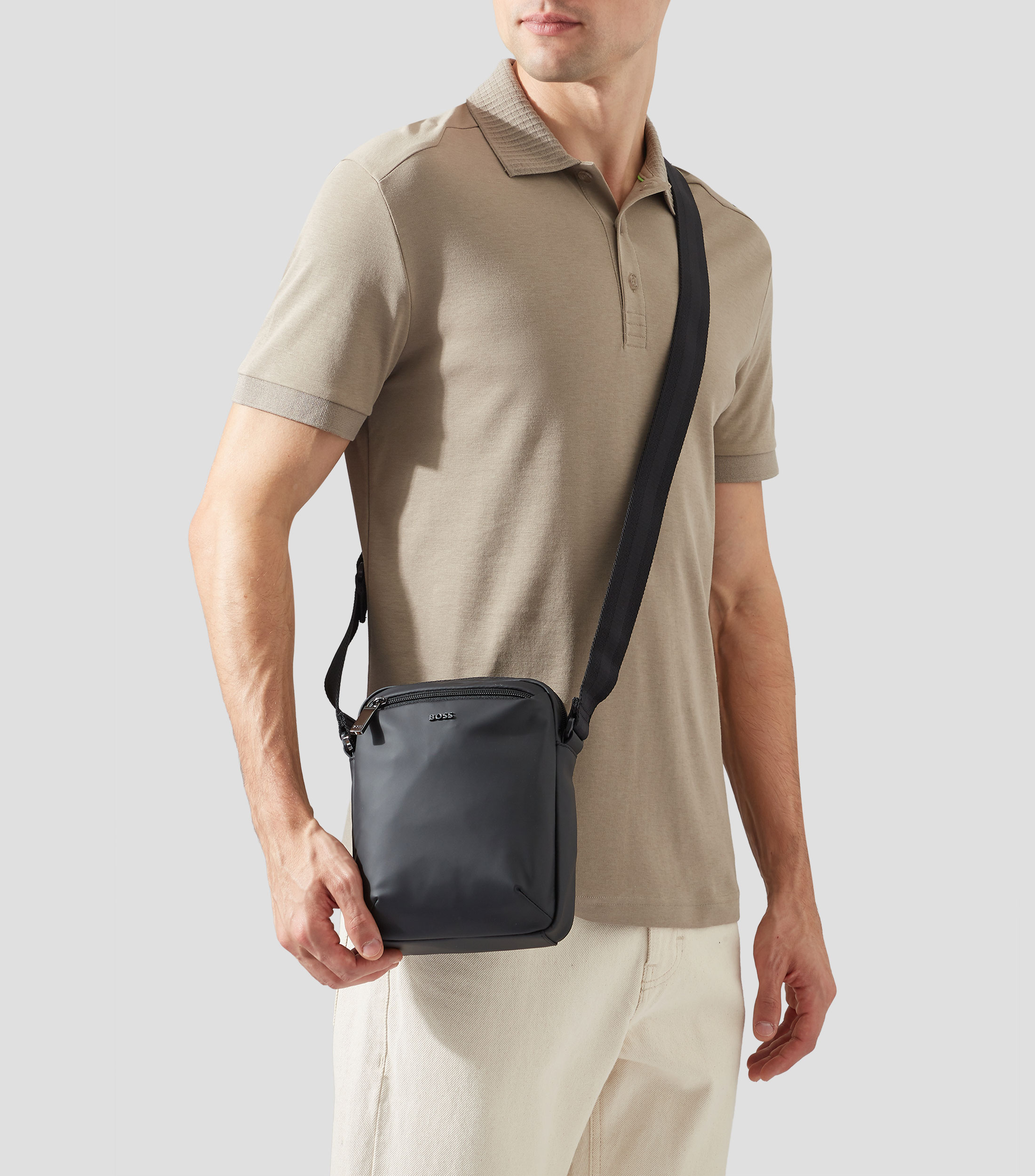 Bolso crossbody Jace Liso Hombre