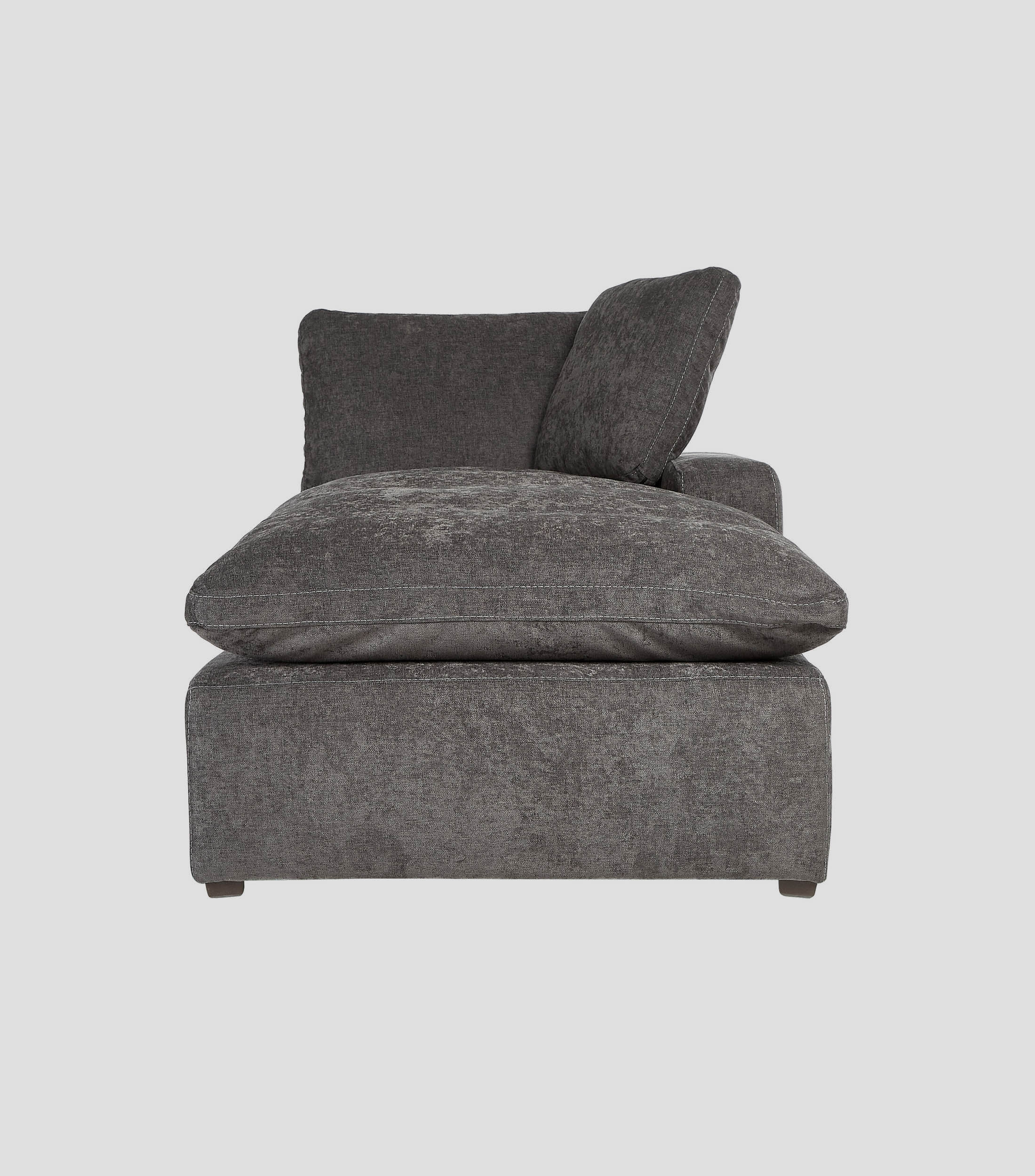 Chaise Lounge Derecho Serena Gris Oscuro