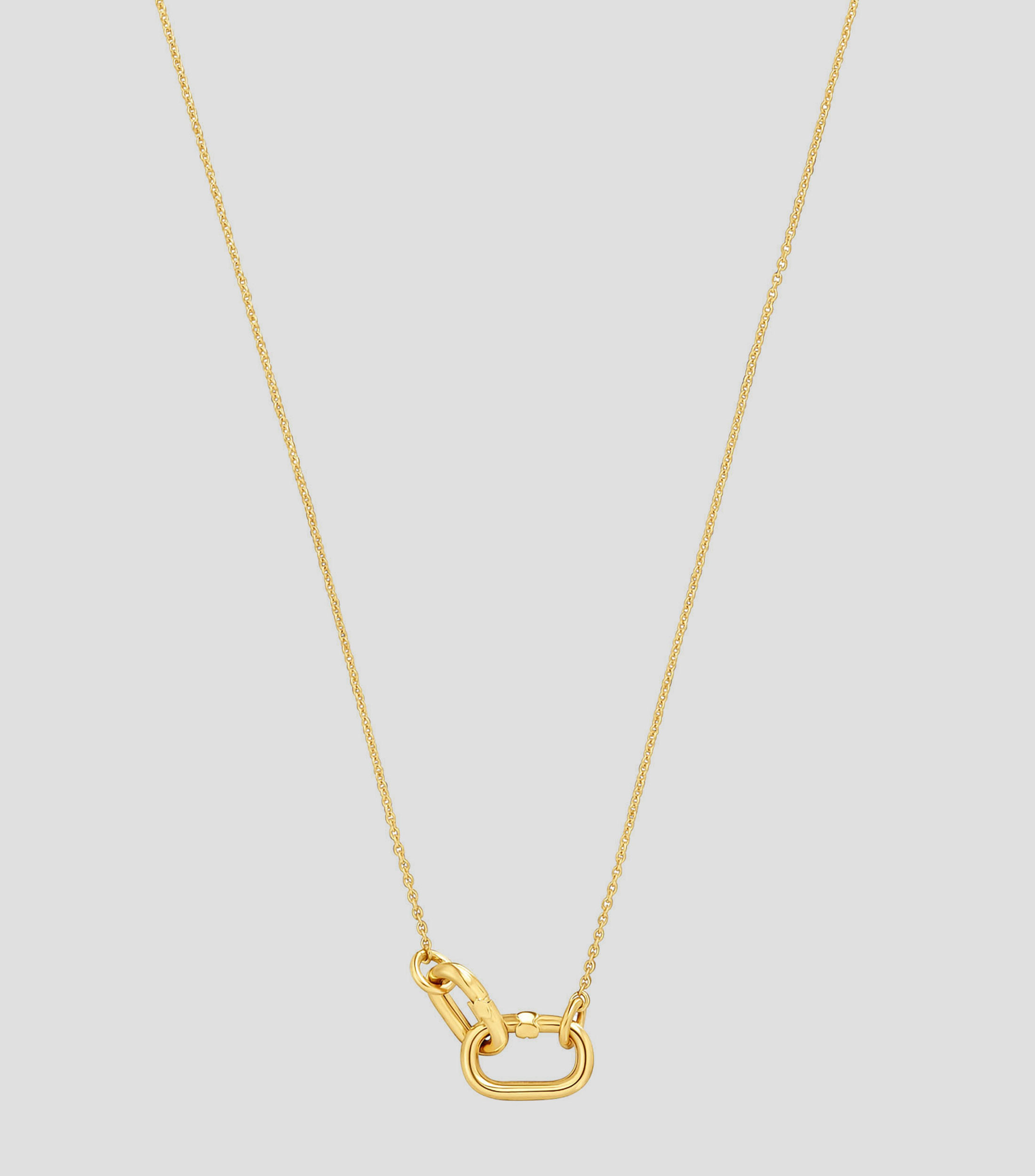 Gargantilla en oro amarillo 18 kilates Hold Oval Mujer