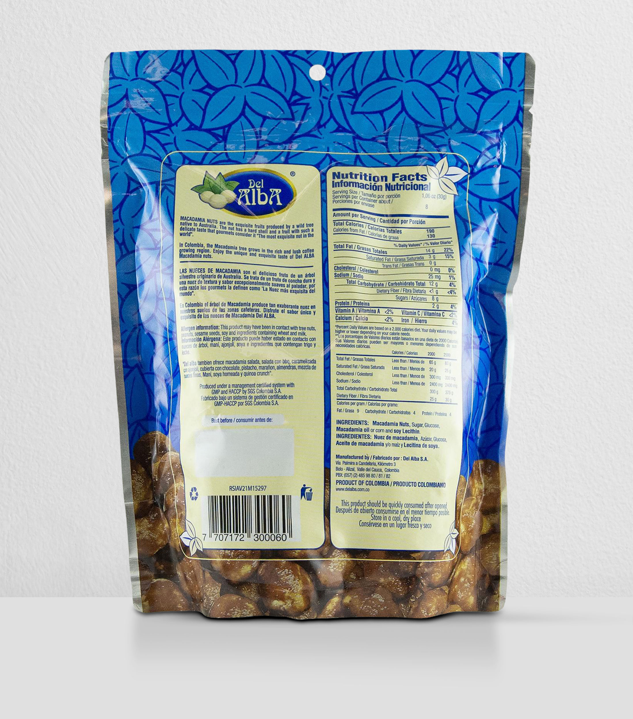 Macadamia Caramelizada, 250 g