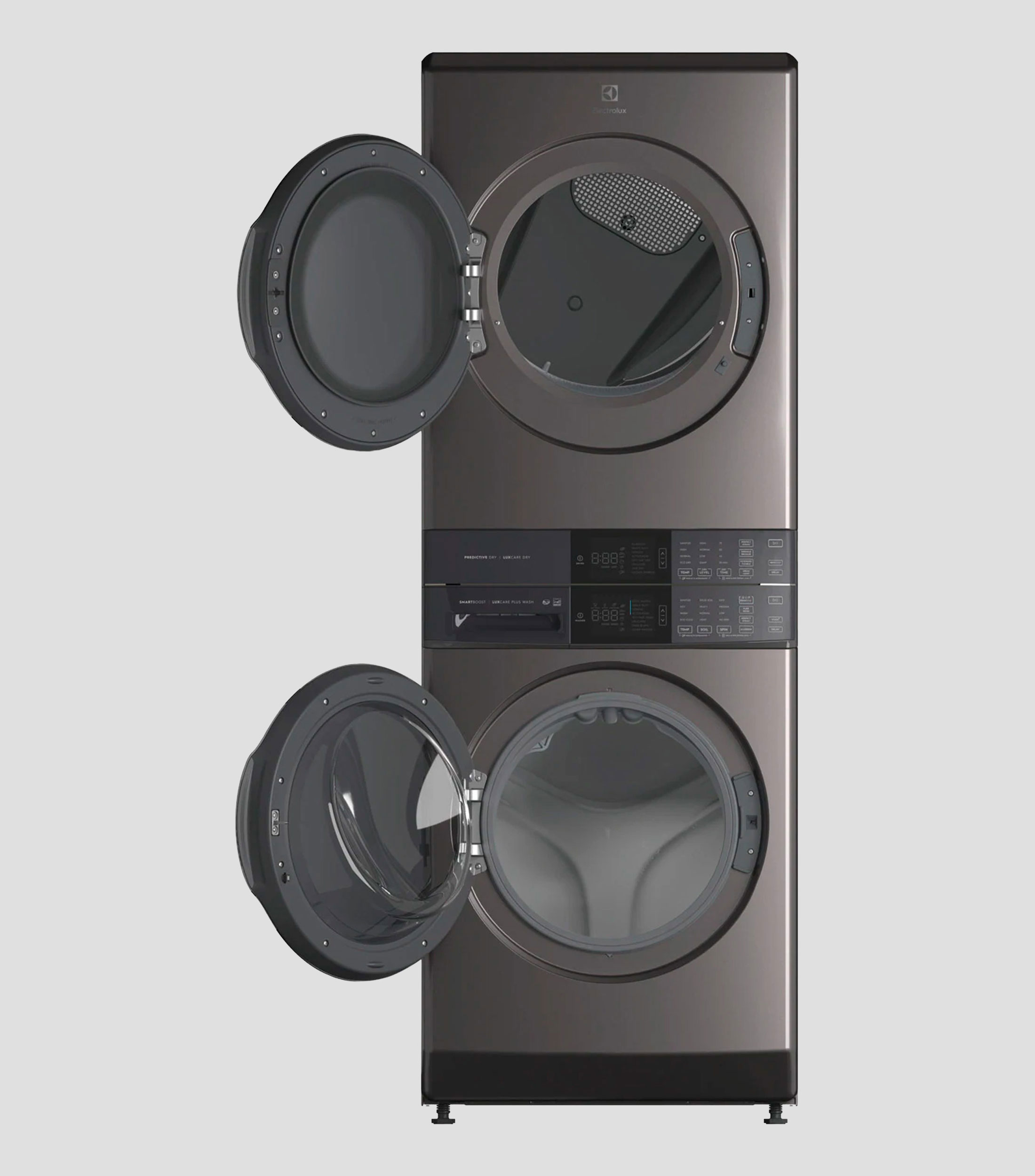 Lavasecadora Eléctrica 21 Kg Laundry Tower Serie 600 Carga Frontal ELTE7600AT Gris Titanio
