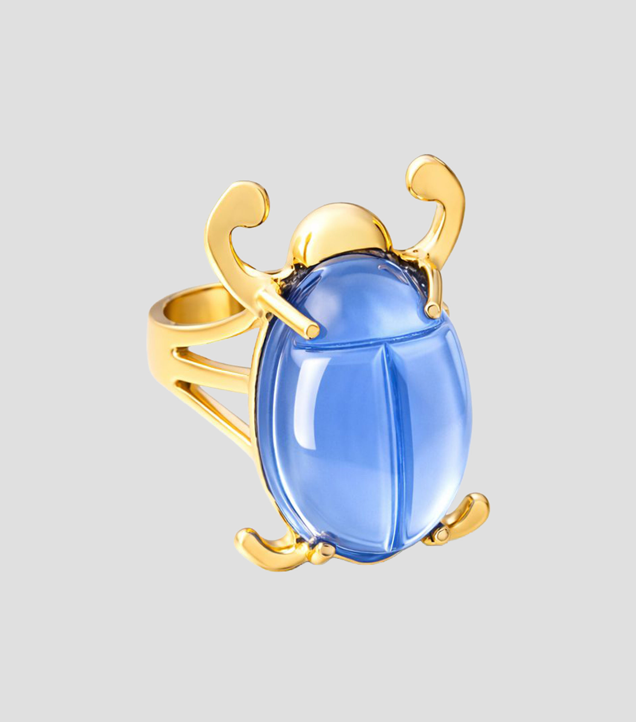 Anillo en Plata .925 Aire con vidrio Mujer