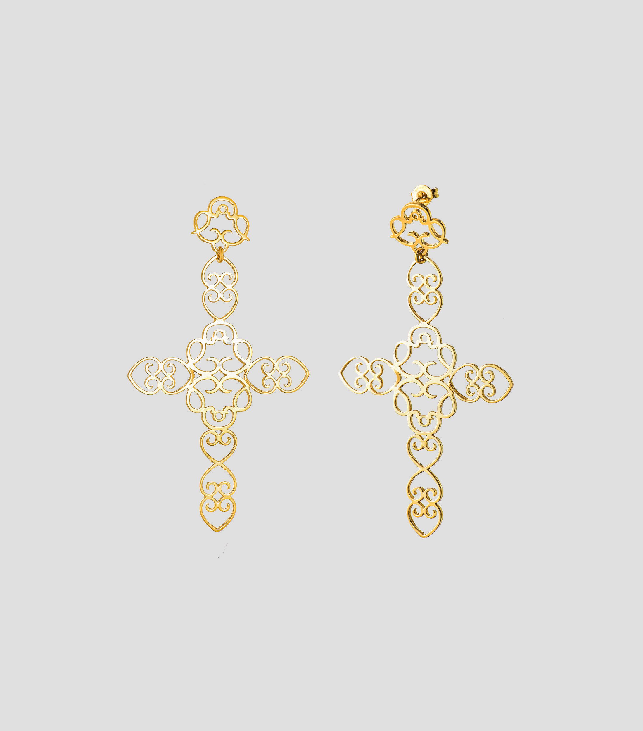 Aretes en Plata .925 Cruces y Medallas Mujer