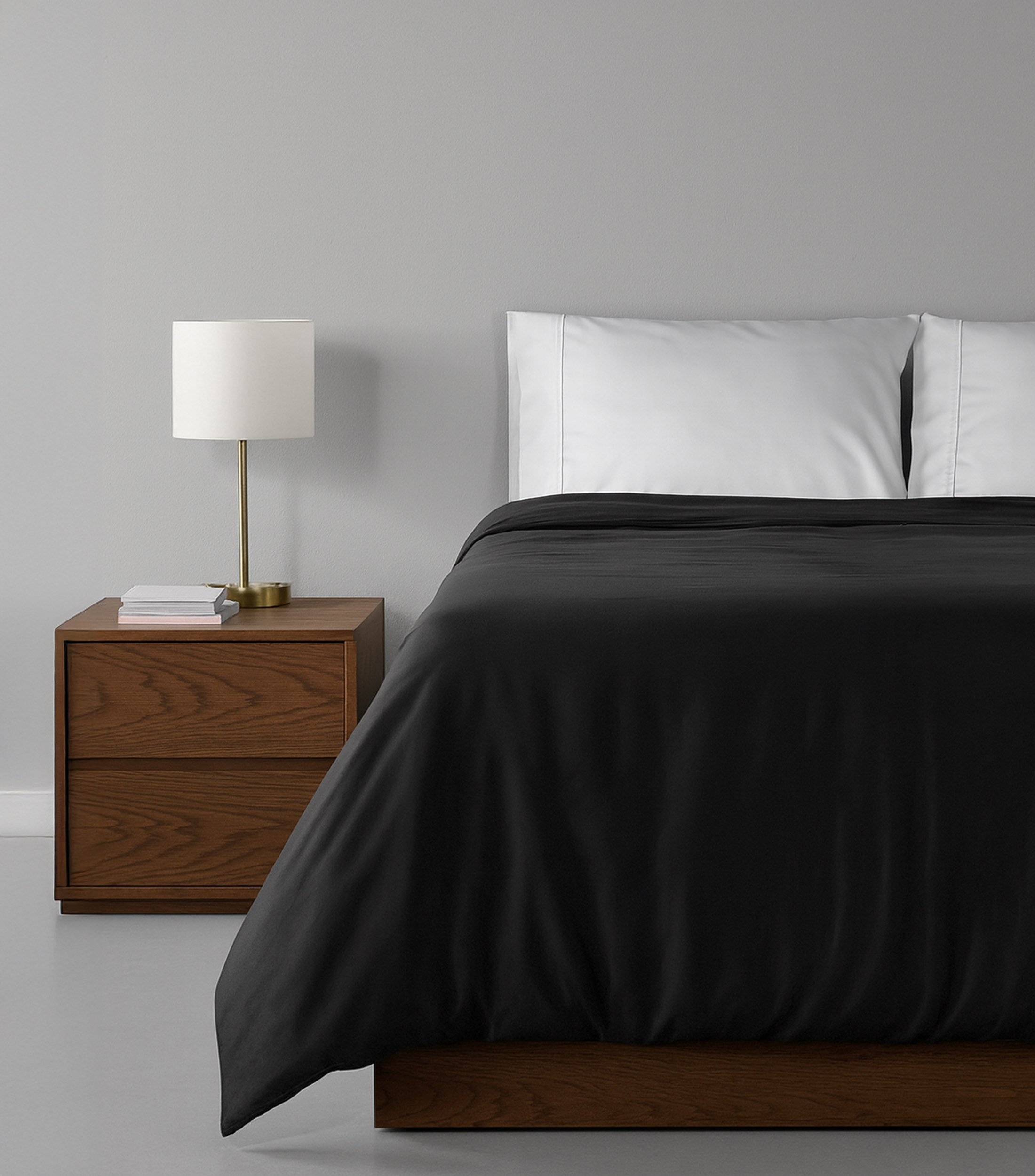 Funda para Duvet Individual Negro