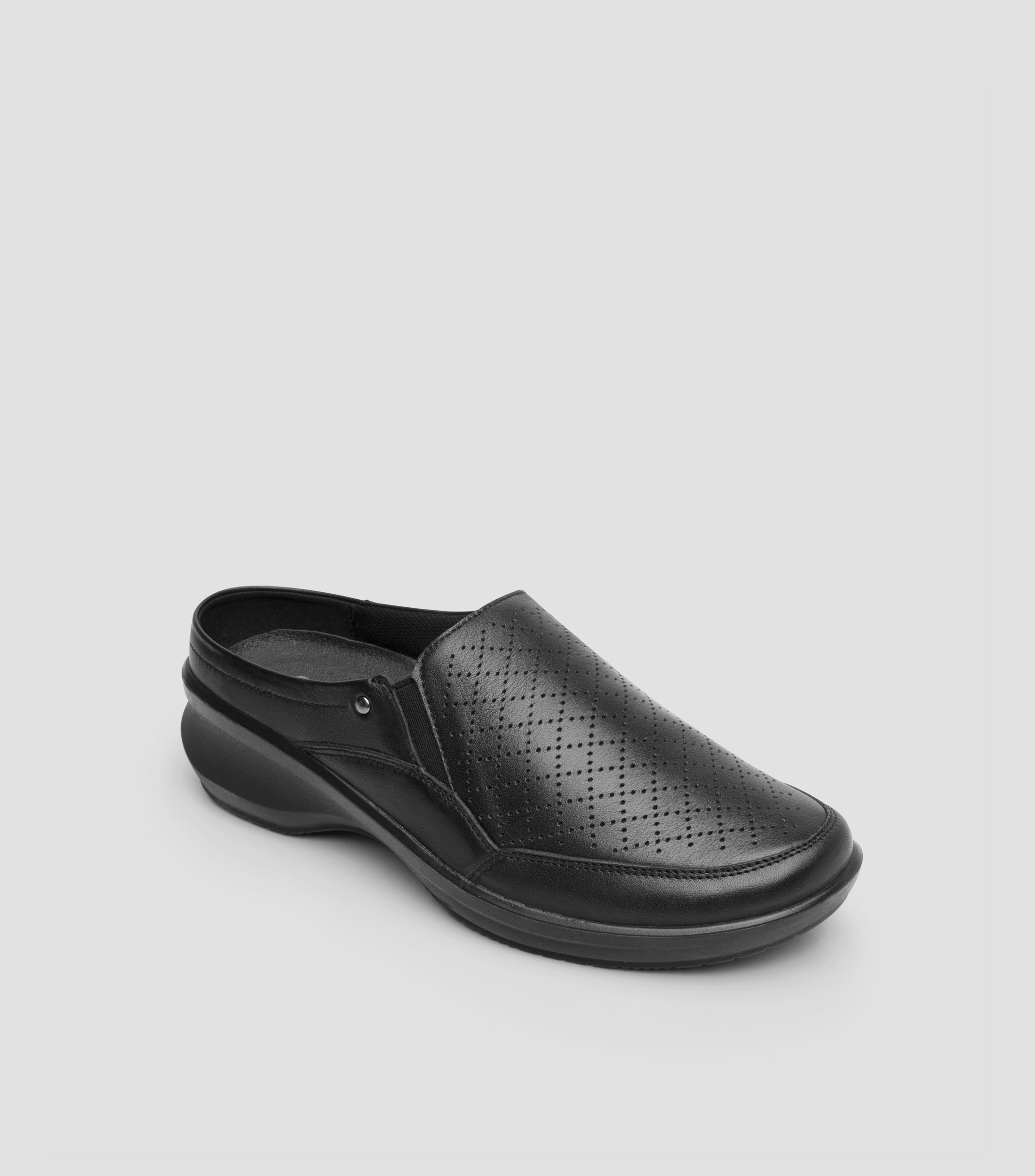 Zuecos casuales Fenji en piel Mujer