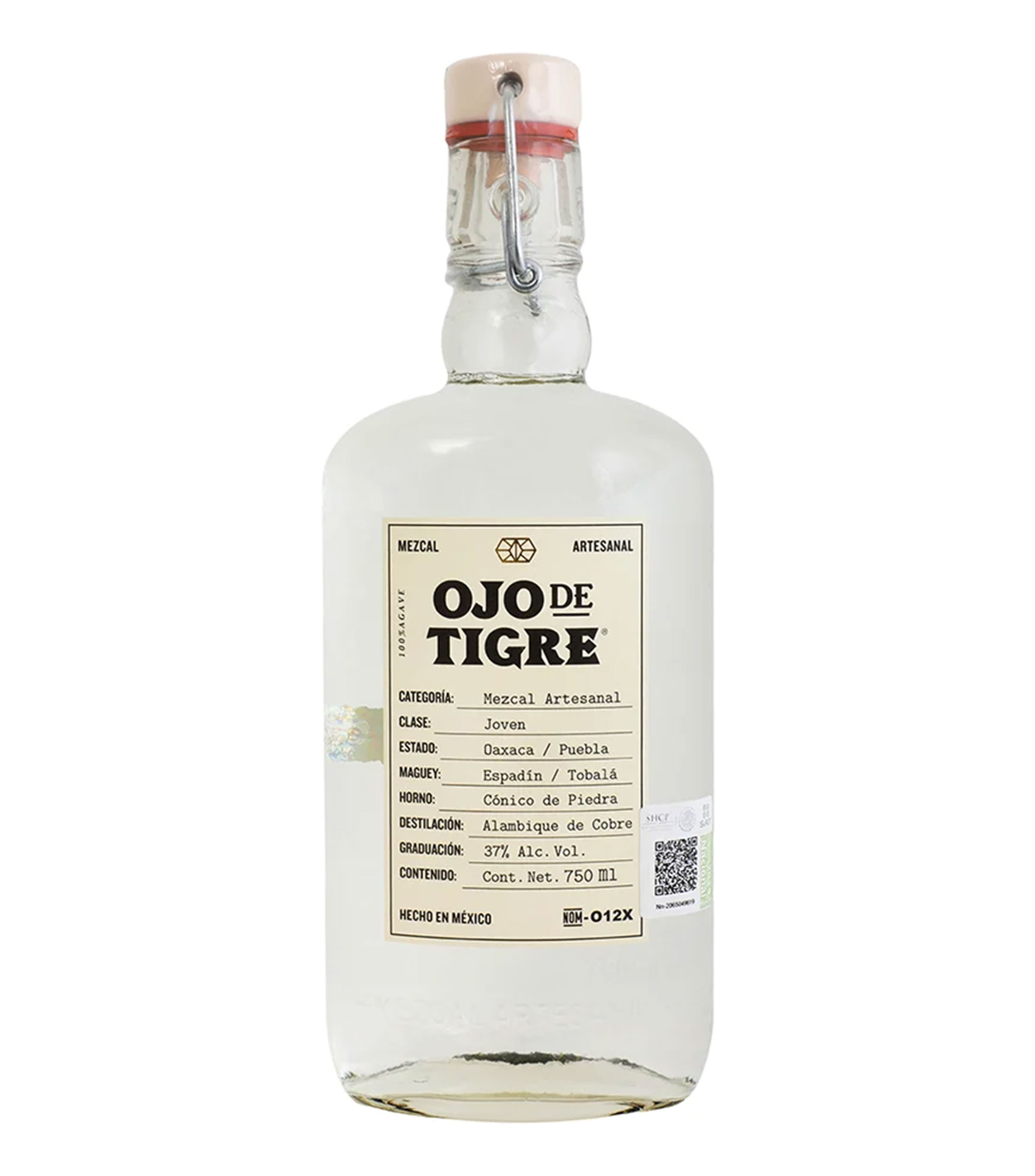 Mezcal Joven, 750 ml Ojo de Tigre