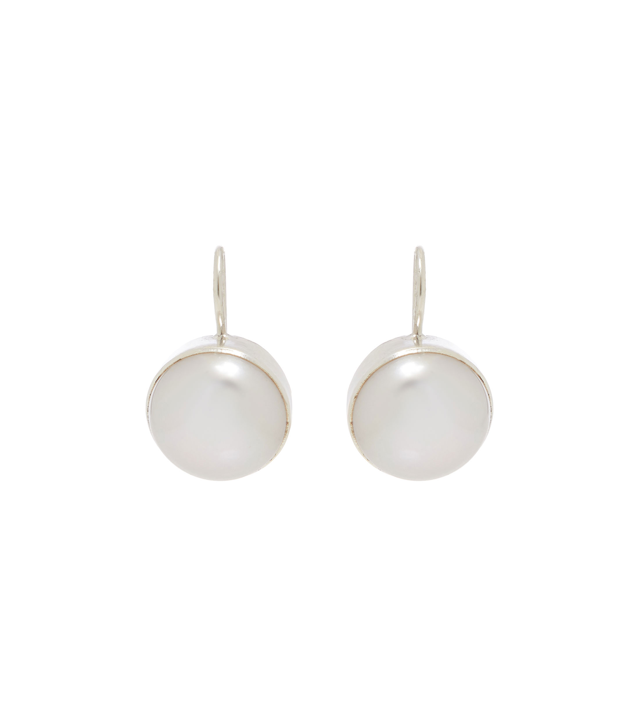 Aretes de perla en plata .925 Mujer