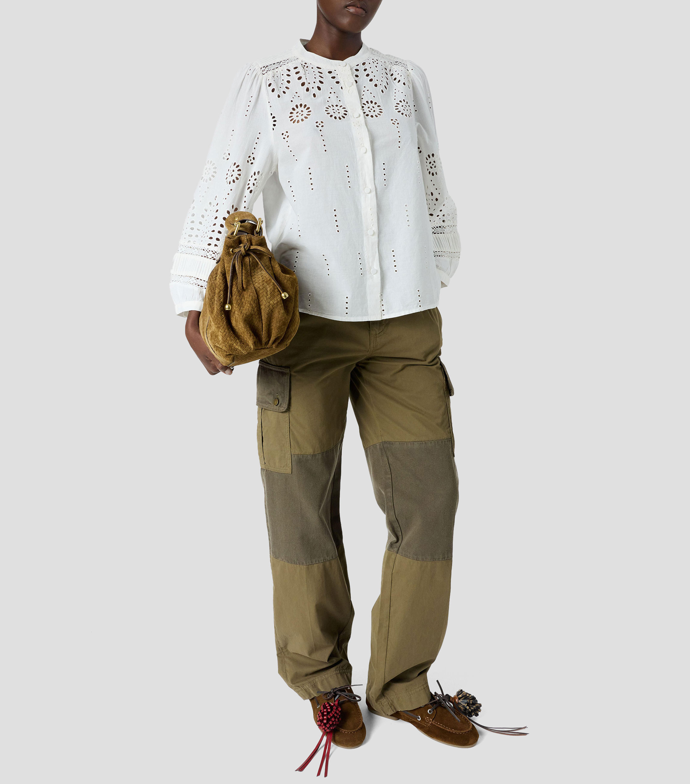 Camisa lisa manga corta Mujer