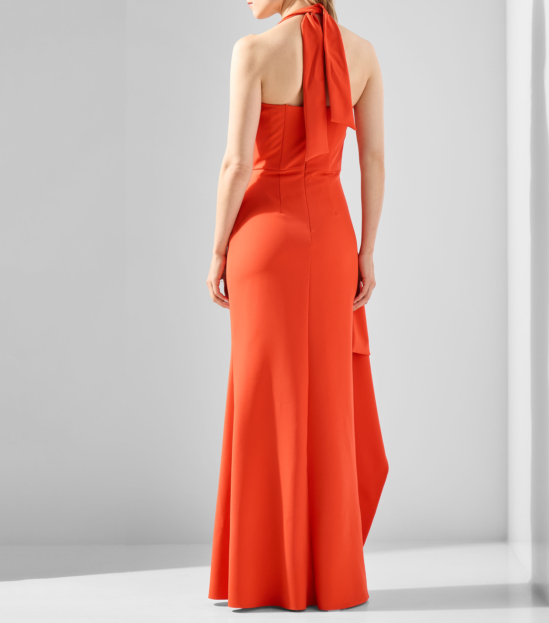 Vestido de fiesta largo liso Mujer