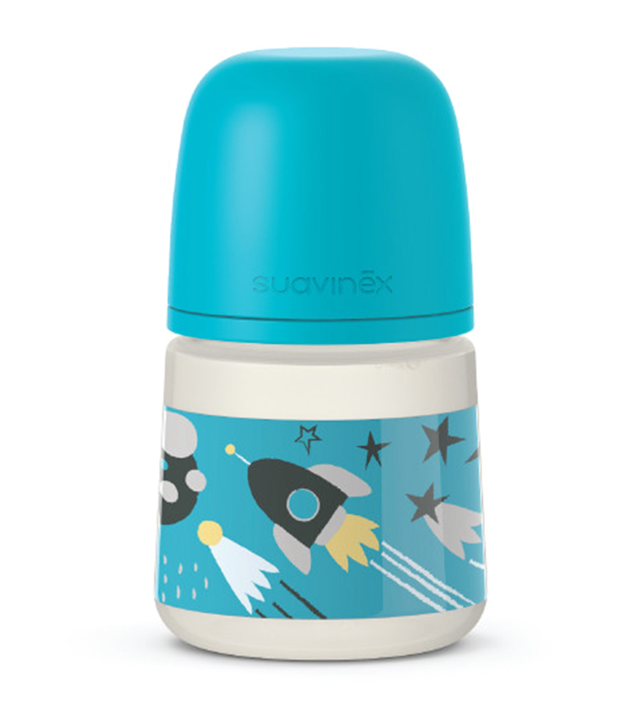 Biberon con tetina Fisiologica SX Pro, flujo lento, Space azul 150 ml